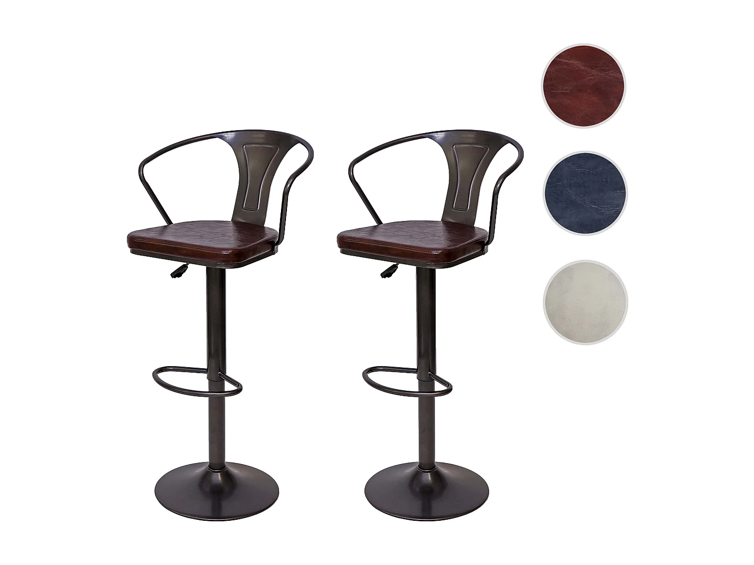 Stołek barowy MCW-H10b (zestaw 2 szt.),