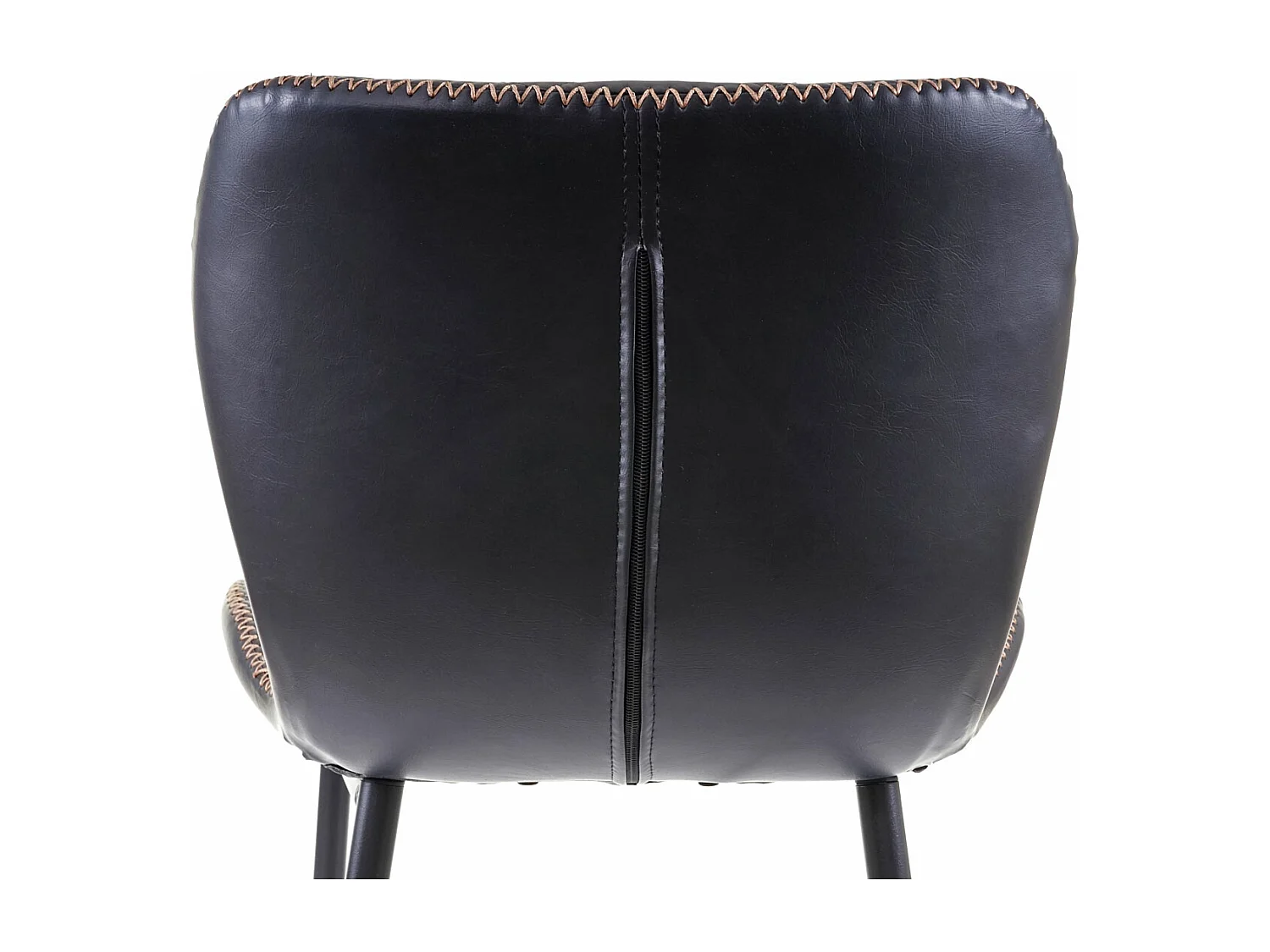 Tabouret de bar MCW-E55 (lot de 2),  similicuir noir