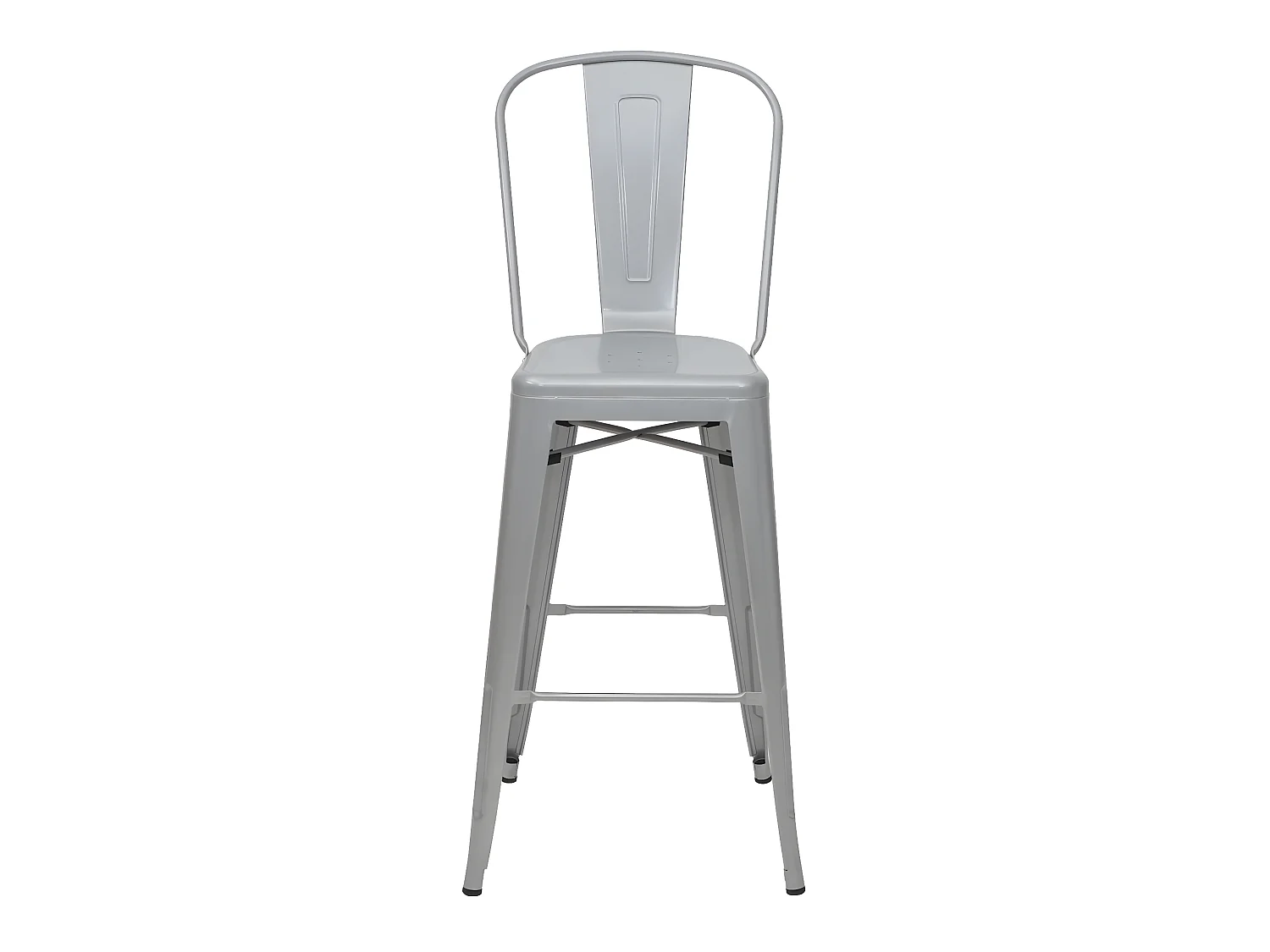 Tabouret de bar MCW-A73 Métal,  gris