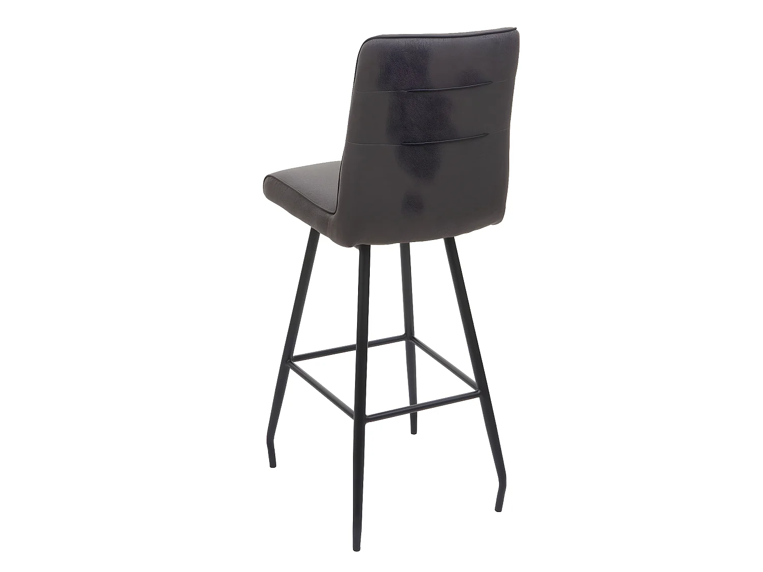 Tabouret de bar MCW-H72 pivotant,  gris-brun