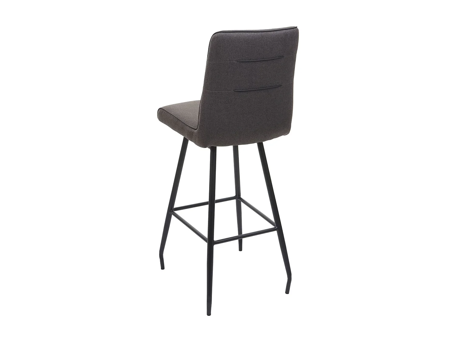 Tabouret de bar MCW-H72 pivotant,  gris-brun