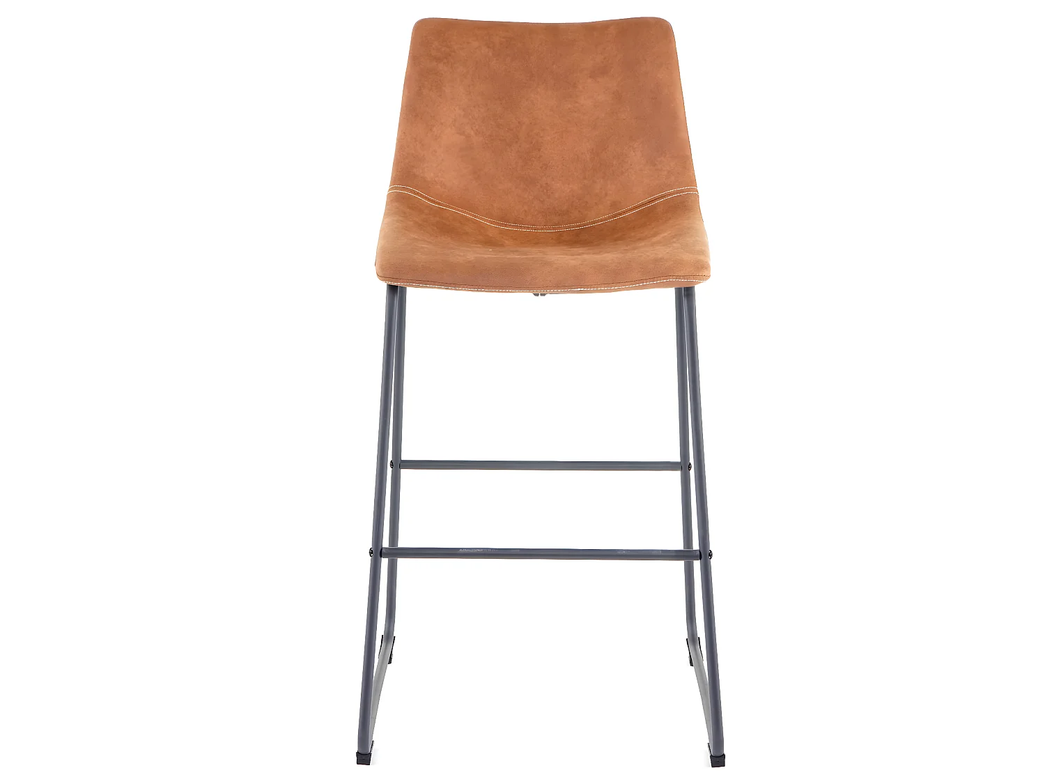 Tabouret de bar MCW-D70 (lot de 2),  style vintage, imitation de daim