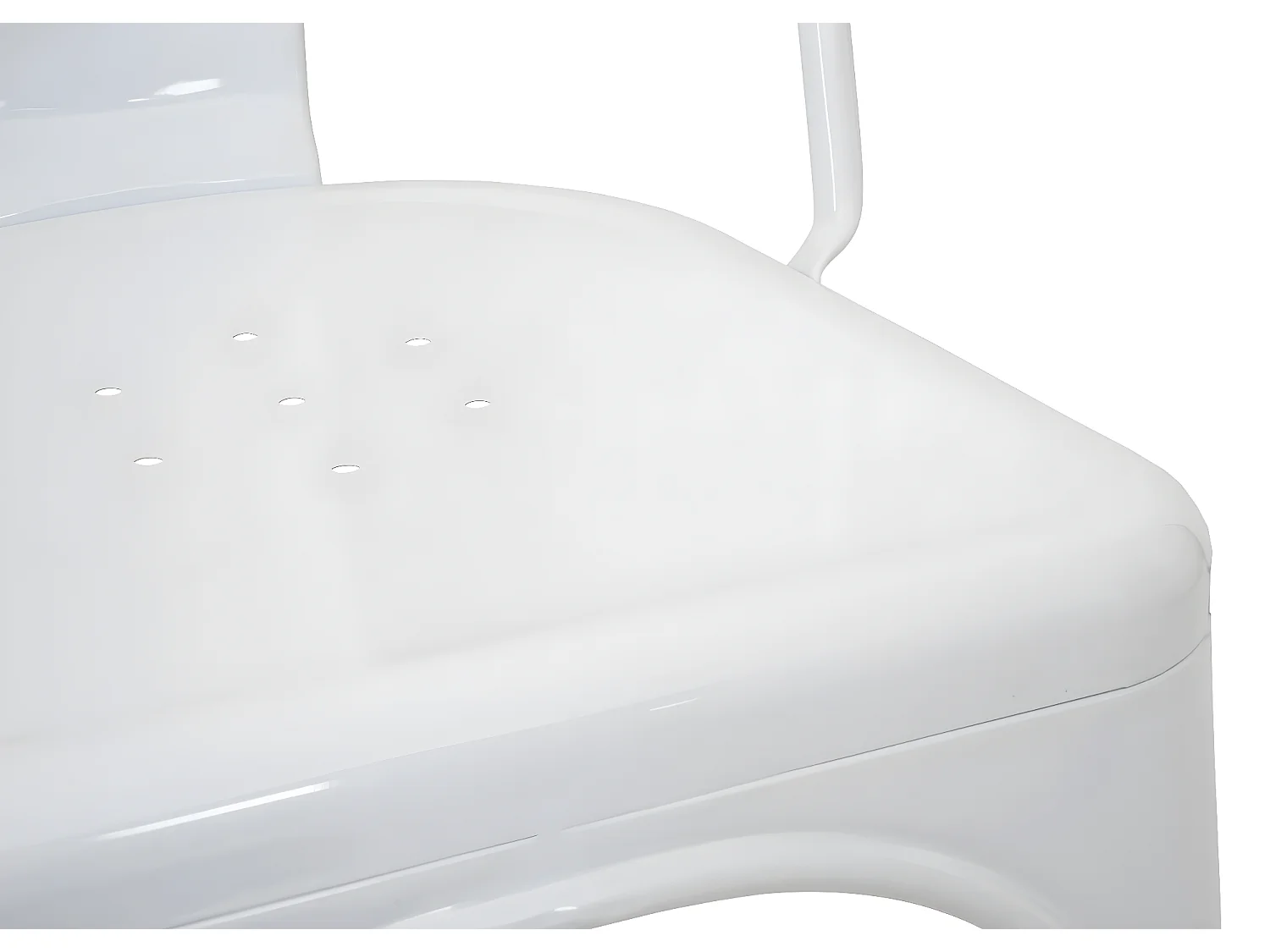 MCW-A73 banco de bar em metal (conjunto de 2),  branco