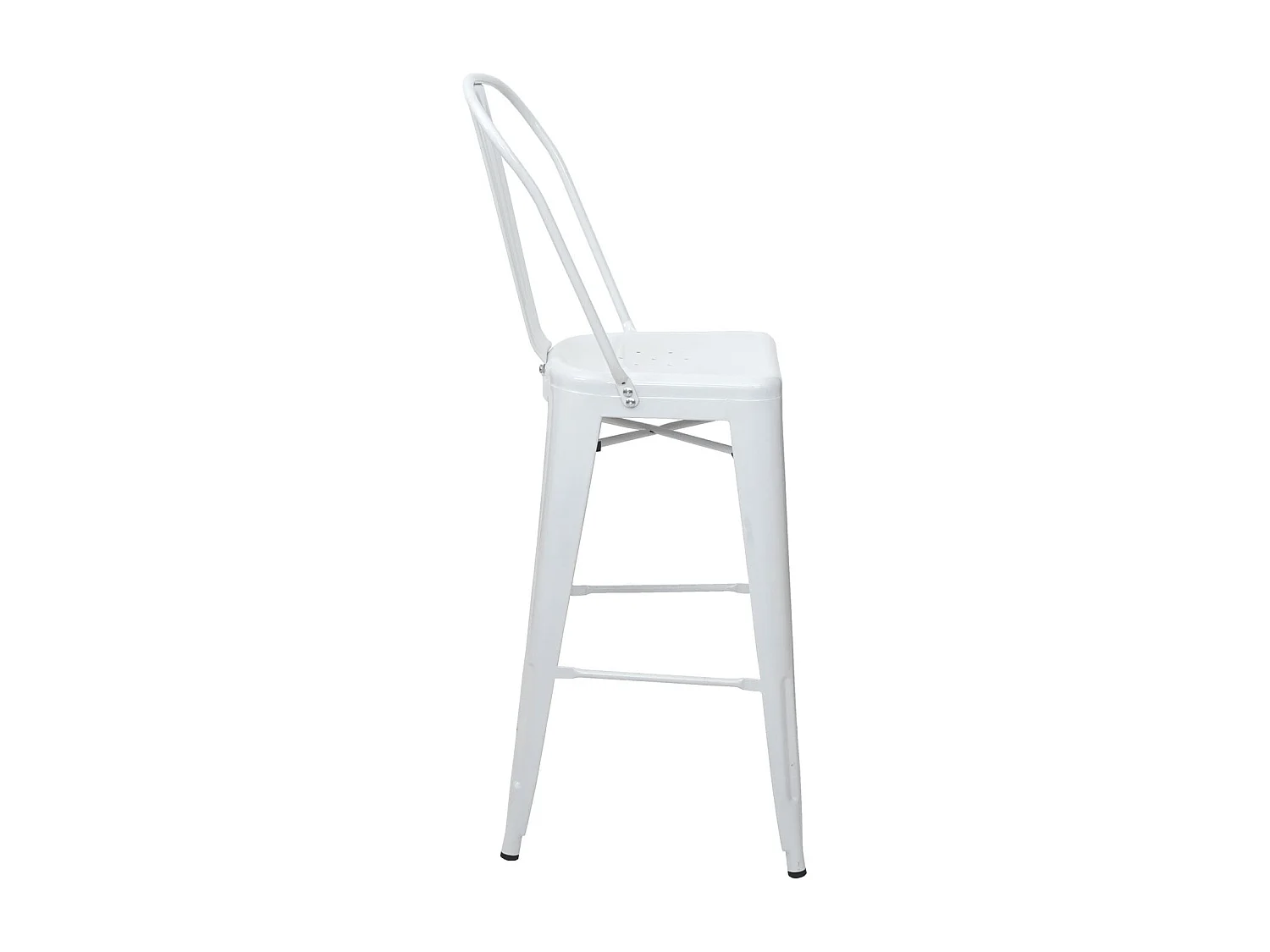 Barhocker MCW-A73 Metall (2er-Set), Weiß