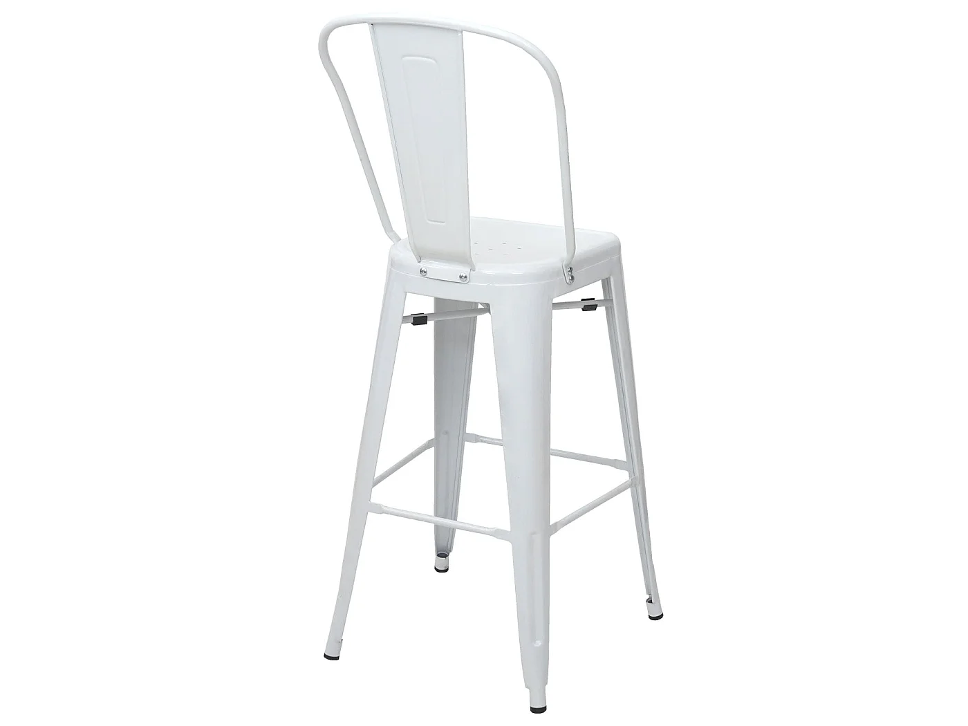 Barkruk MCW-A73 metaal (set van 2),  wit