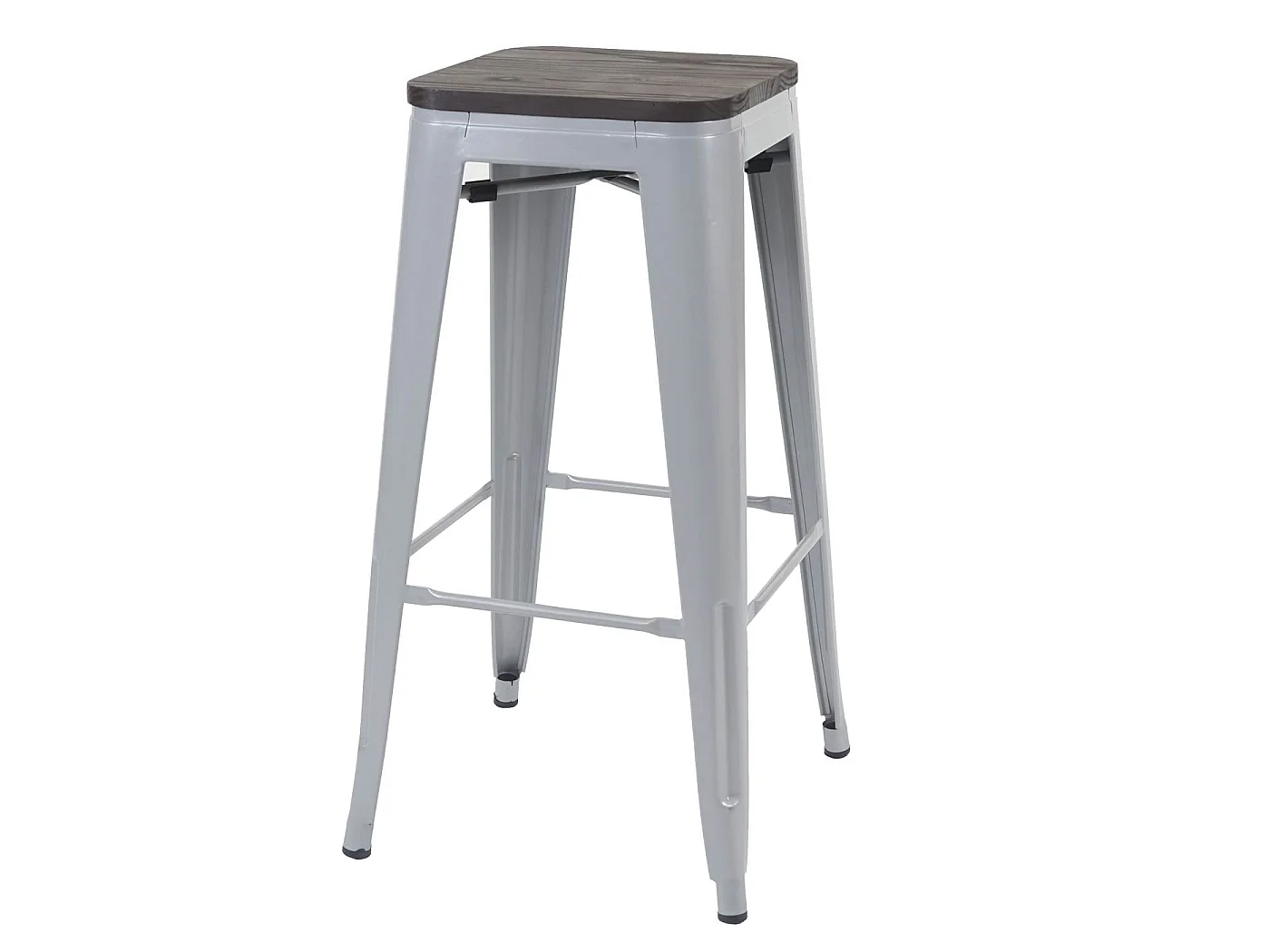 Taburete de bar MCW-A73 (set de 2),  gris
