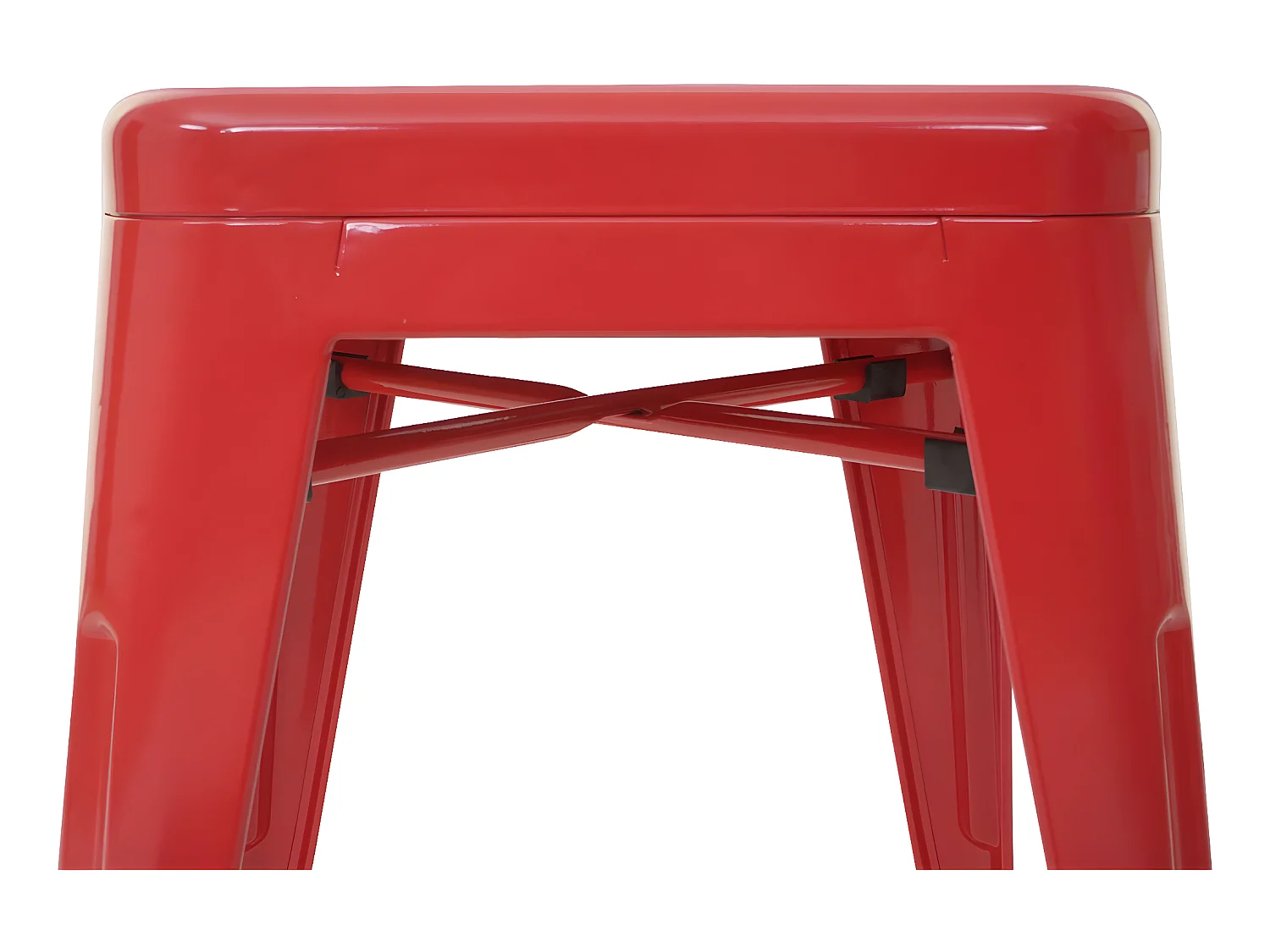 4x tabouret MCW-A73,  rouge