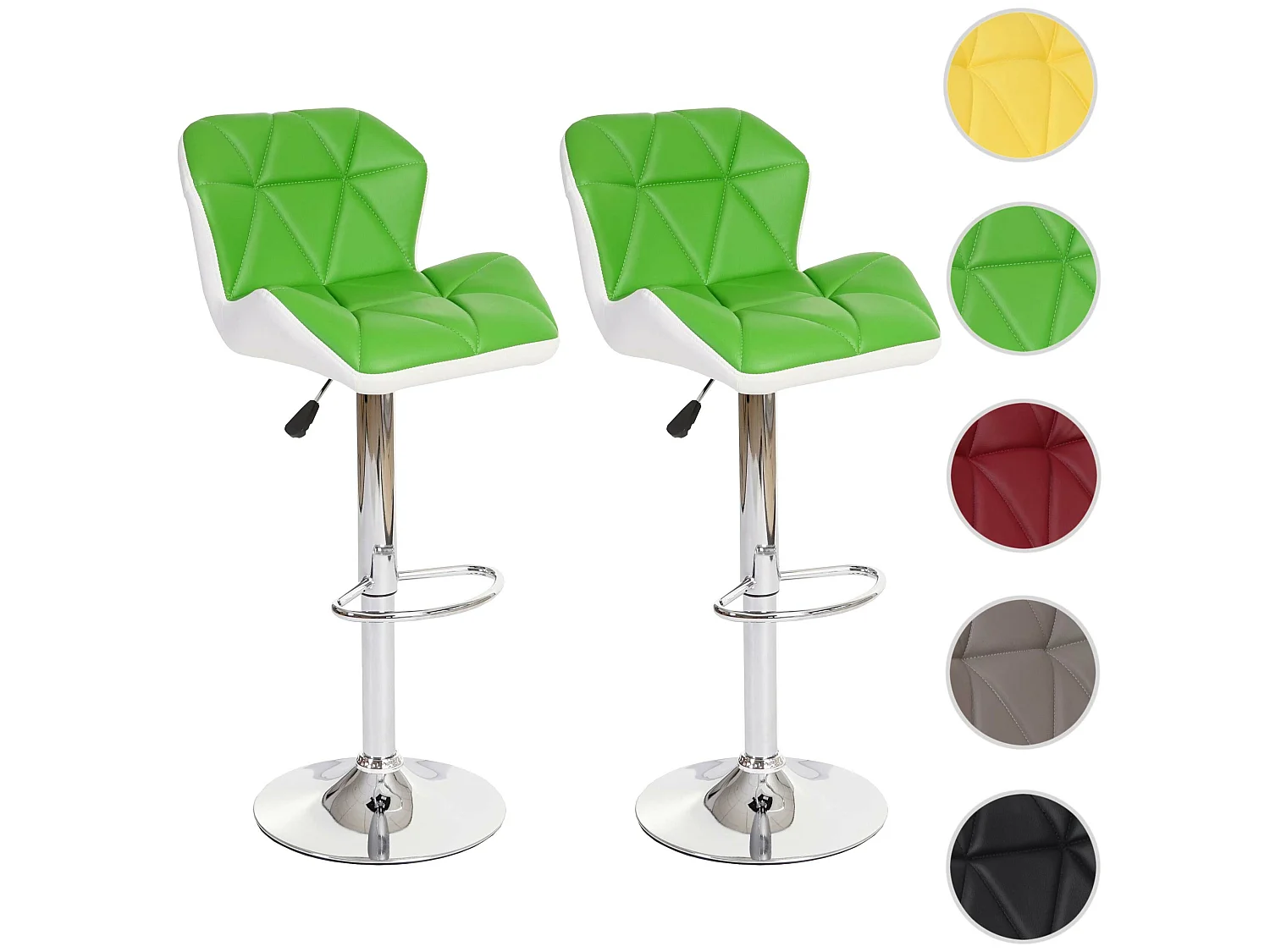 Barkruk MCW-A92 (set van 2),  groen