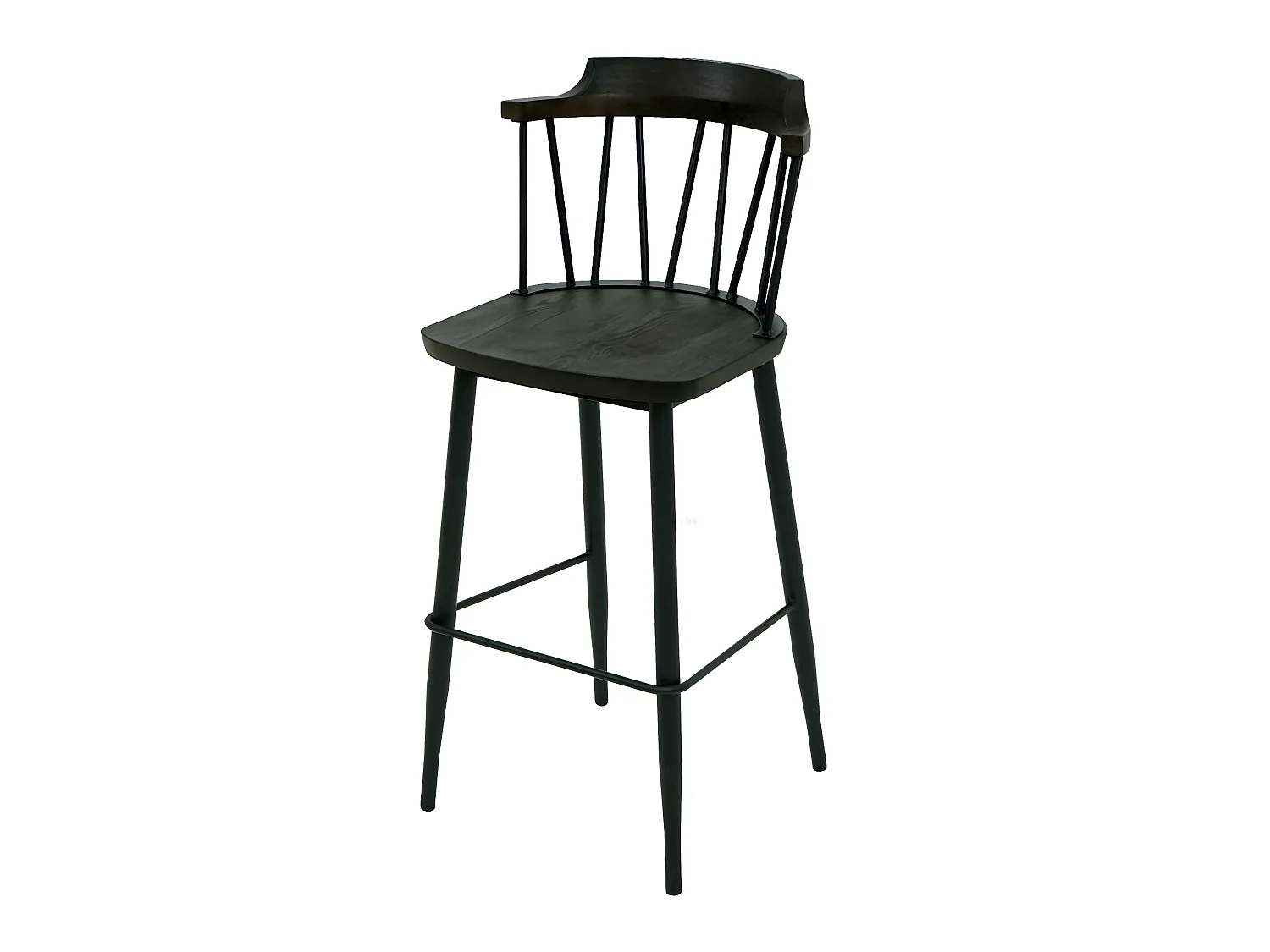 Tabouret de bar MCW-G69b (lot de 2),  anthracite