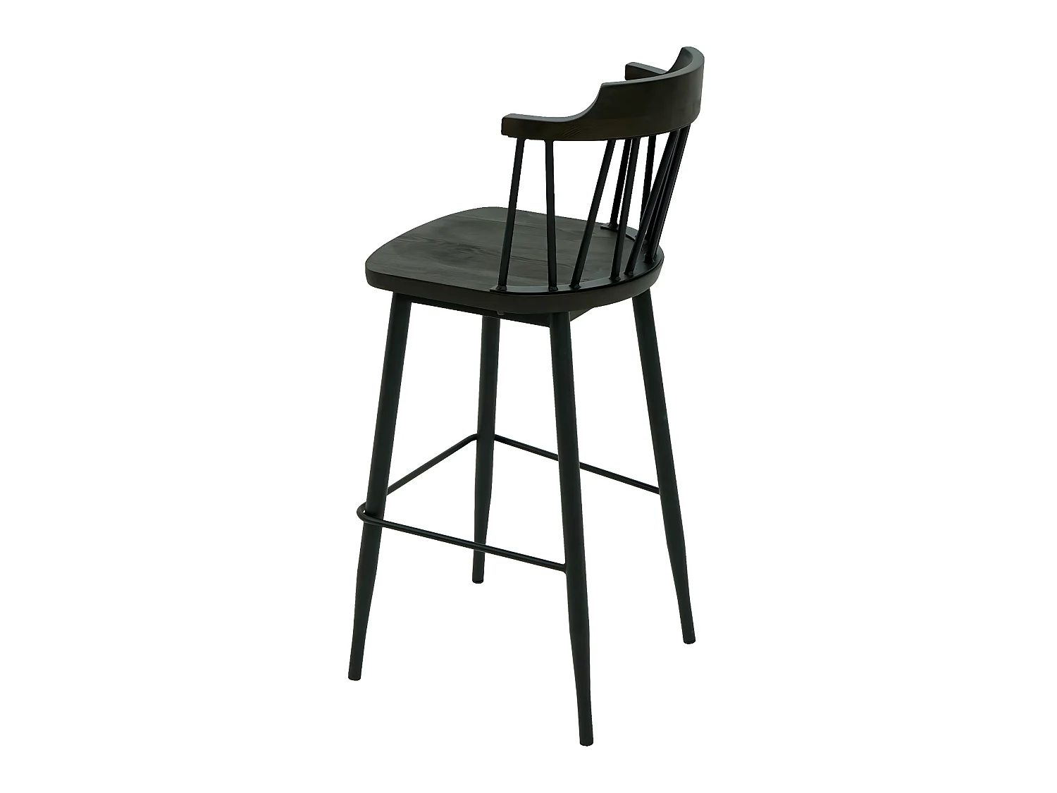 Tabouret de bar MCW-G69b (lot de 2),  anthracite