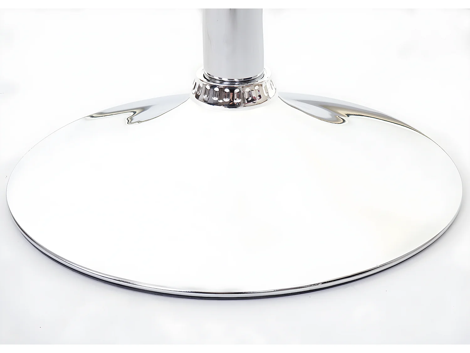 Barkruk MCW-A67,  grijs stof/textiel, voet chroom