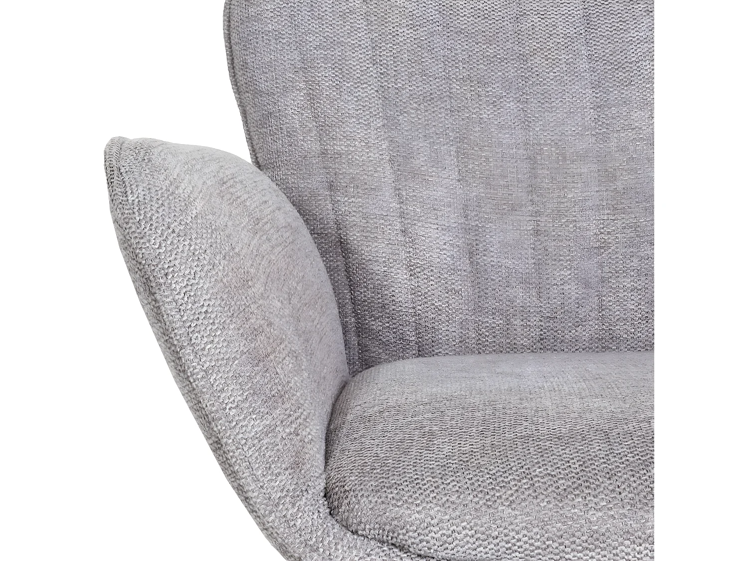 Tabouret de bar MCW-M67 (lot de 2),  gris clair pied noir