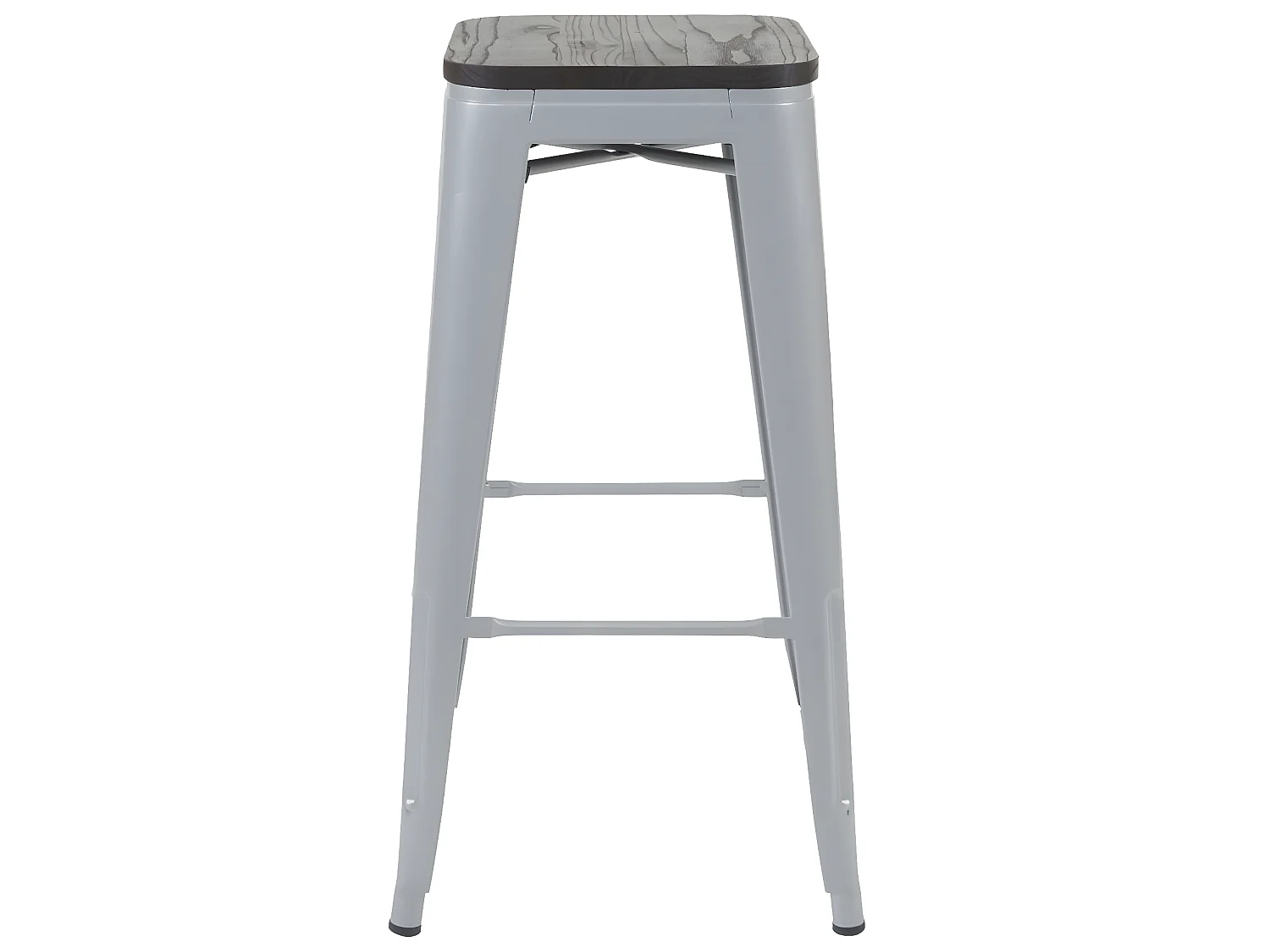 Tabouret de bar MCW-A73 (lot de 4),  gris