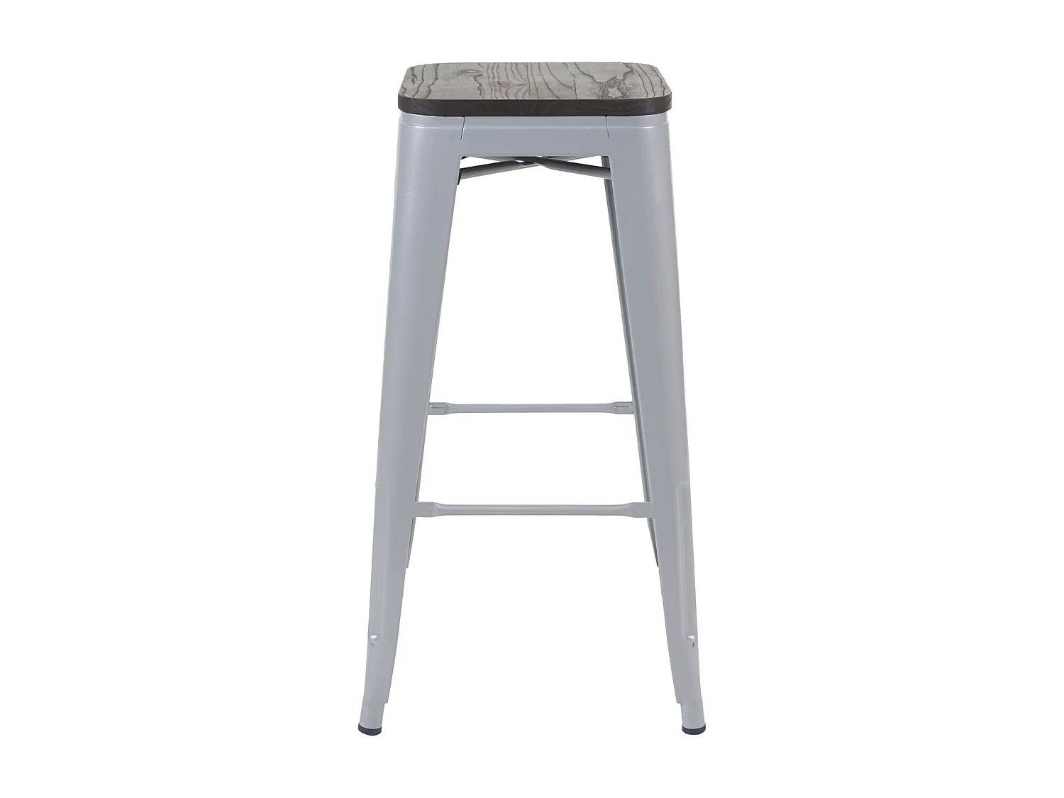 Tabouret de bar MCW-A73 (lot de 4),  gris
