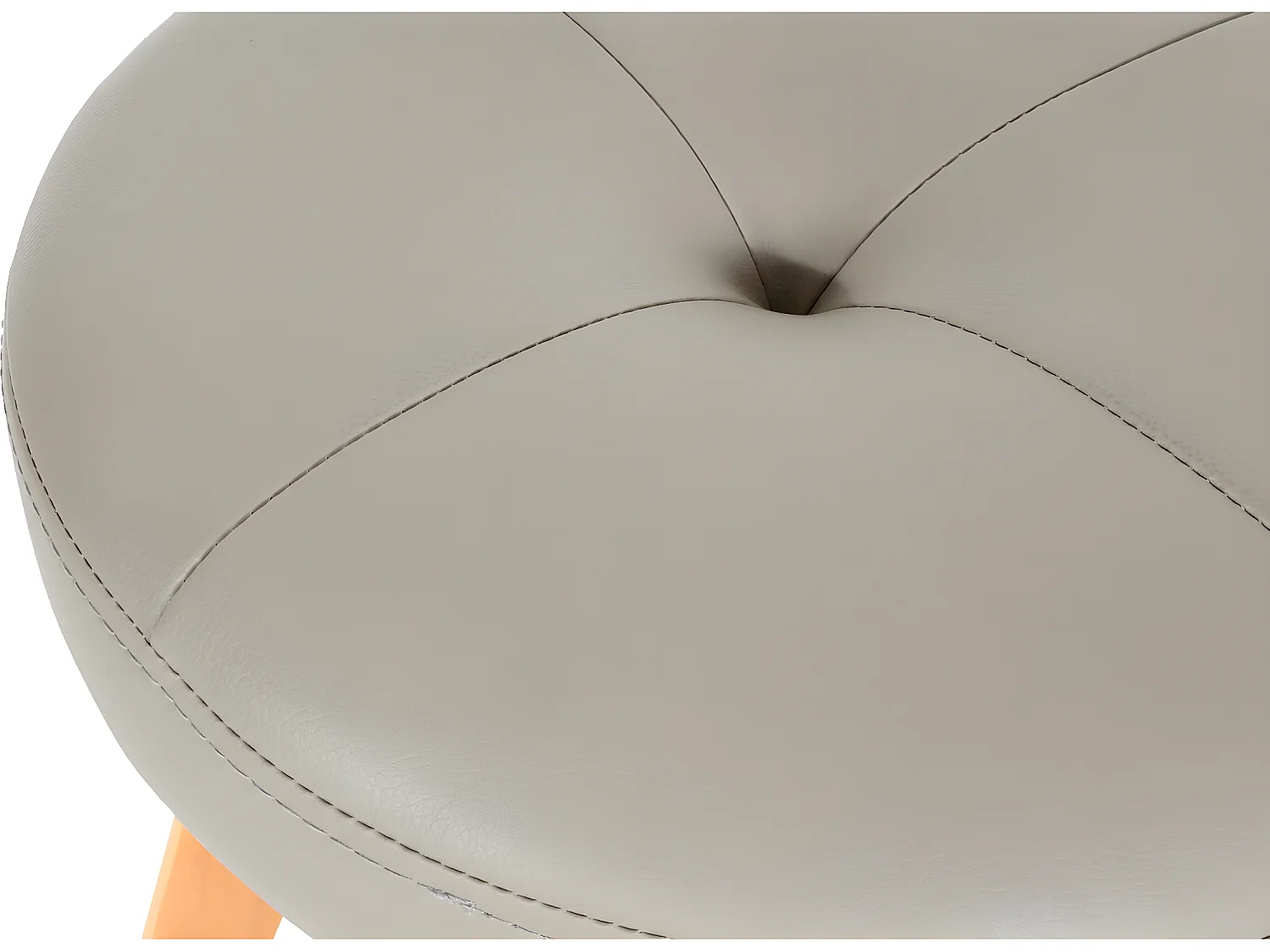 Tabouret de bar Boras pivotant,  taupe, pieds clairs