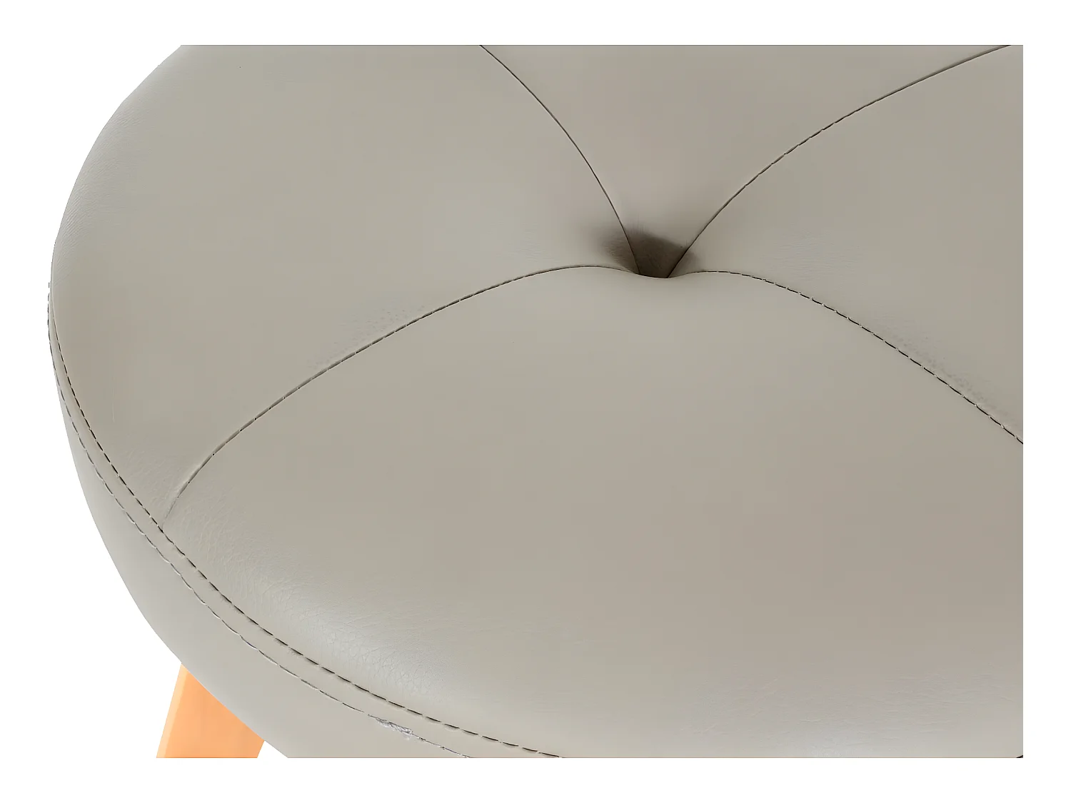 Tabouret de bar Boras pivotant,  taupe, pieds clairs