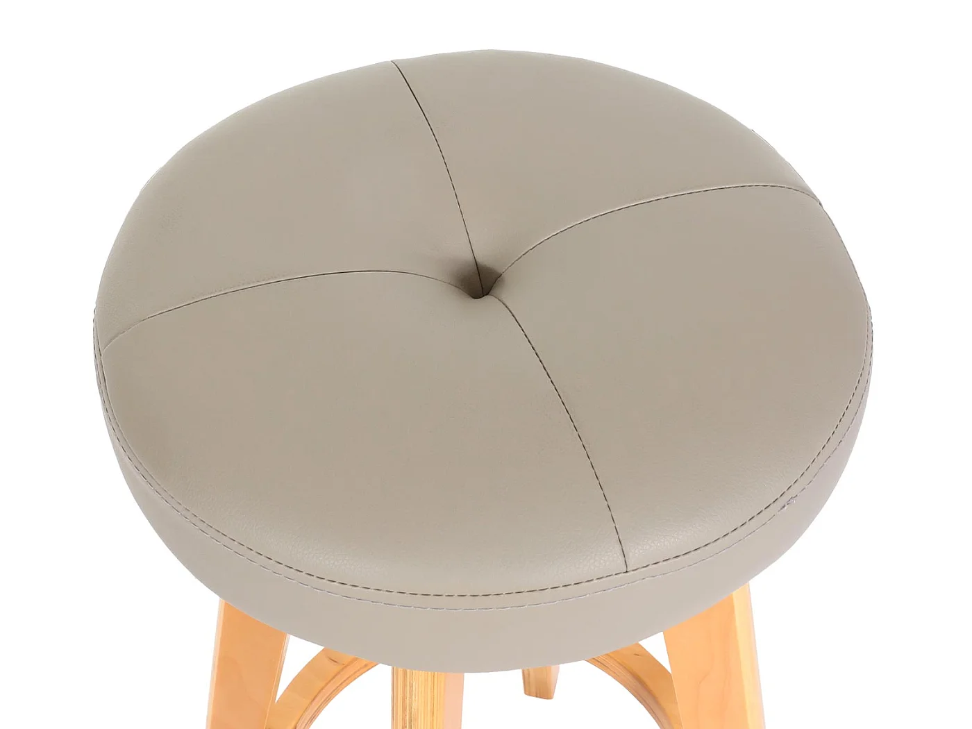 Boras swivel bar stool,  taupe, light-coloured legs