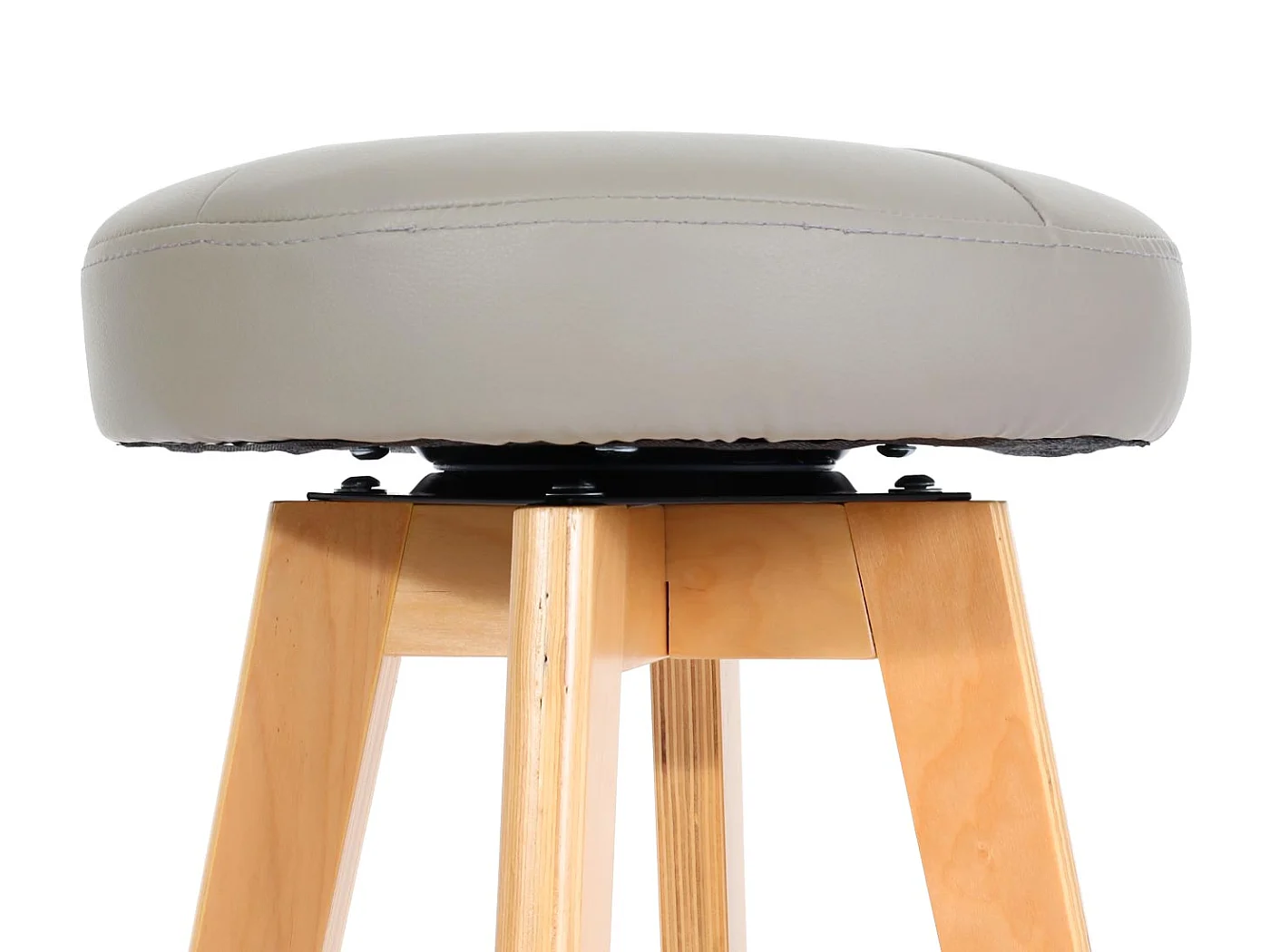 Boras swivel bar stool,  taupe, light-coloured legs