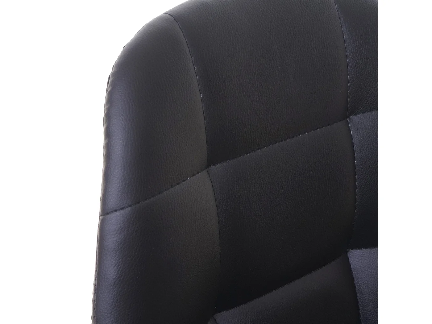 Barkruk MCW-A67,  zwart kunstleer, voet chroom