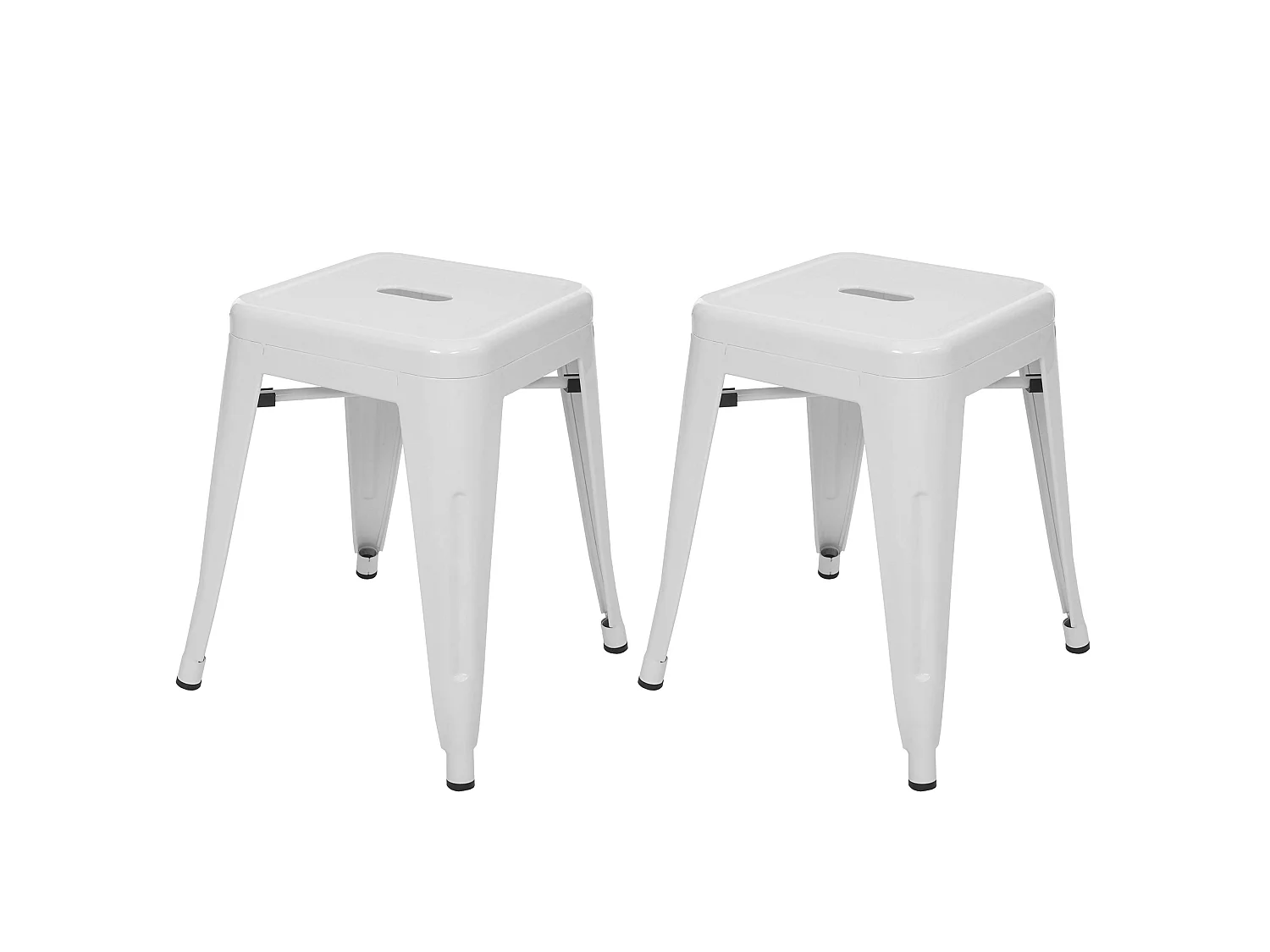 Taboret MCW-A73 (zestaw 2 sztuk),  biały