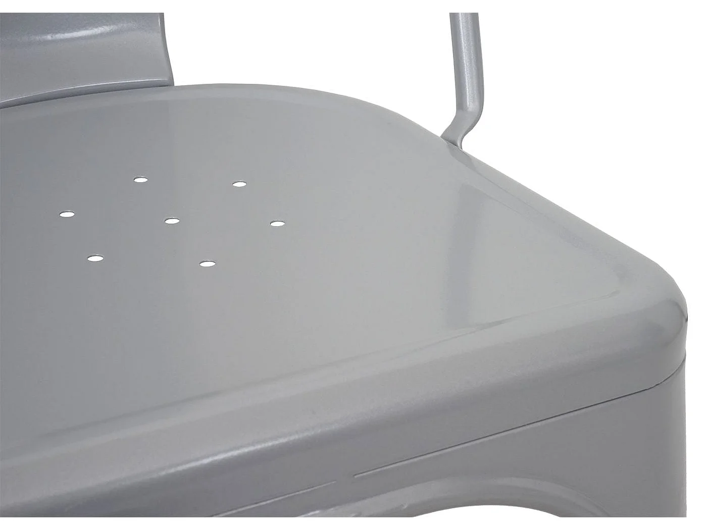 Stołki barowe MCW-A73 metalowe (zestaw 2 szt.),  szare