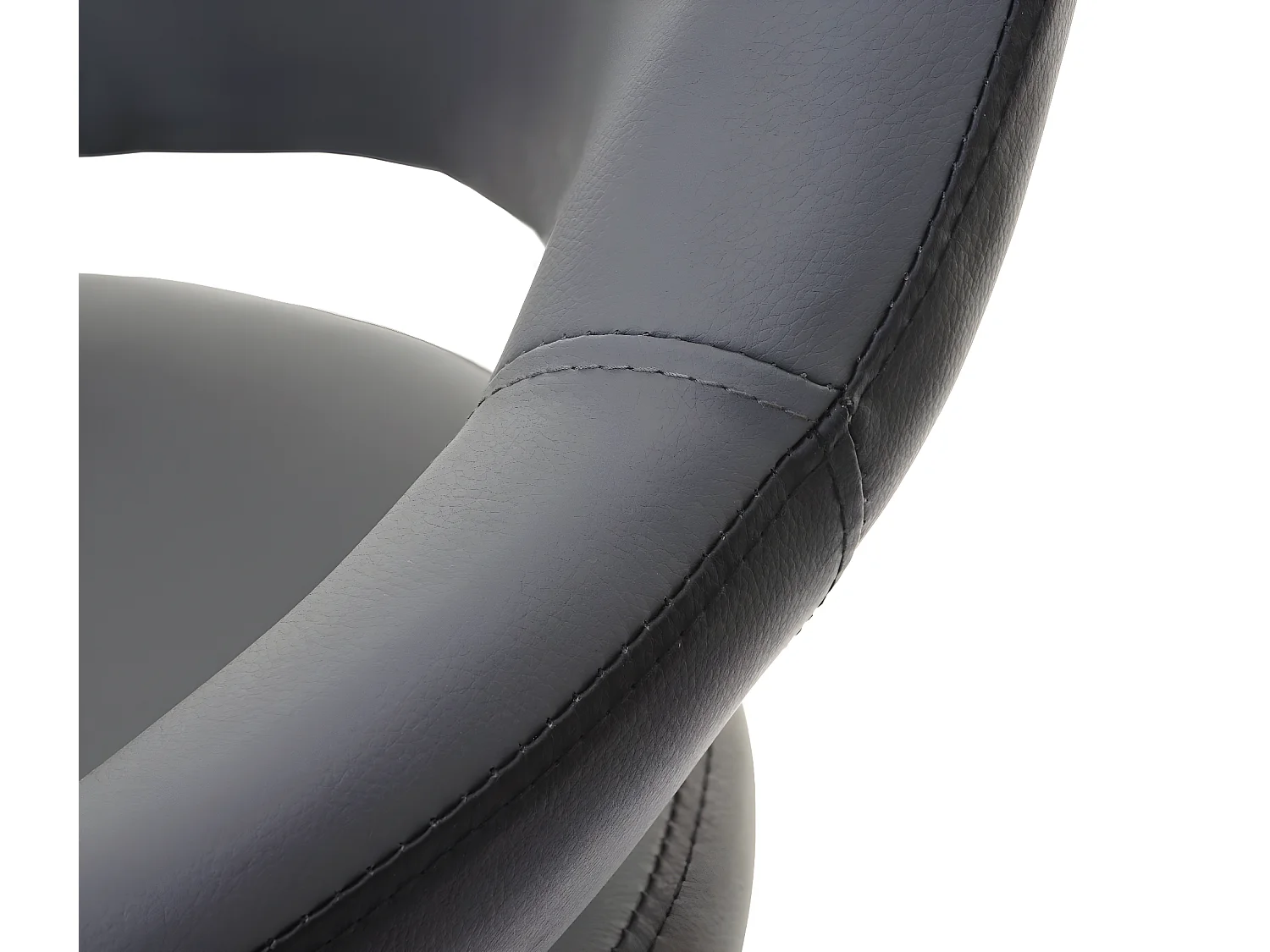 Stołek barowy MCW-F16 (zestaw 2 szt.),  szaro-czarny