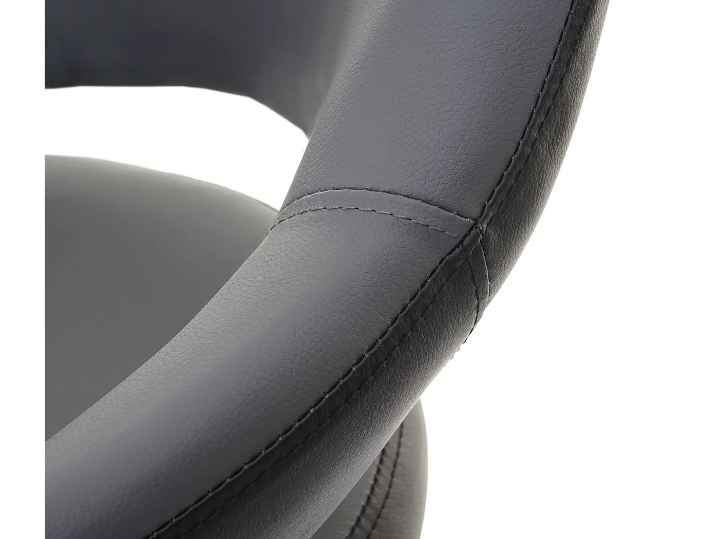 Stołek barowy MCW-F16 (zestaw 2 szt.),  szaro-czarny