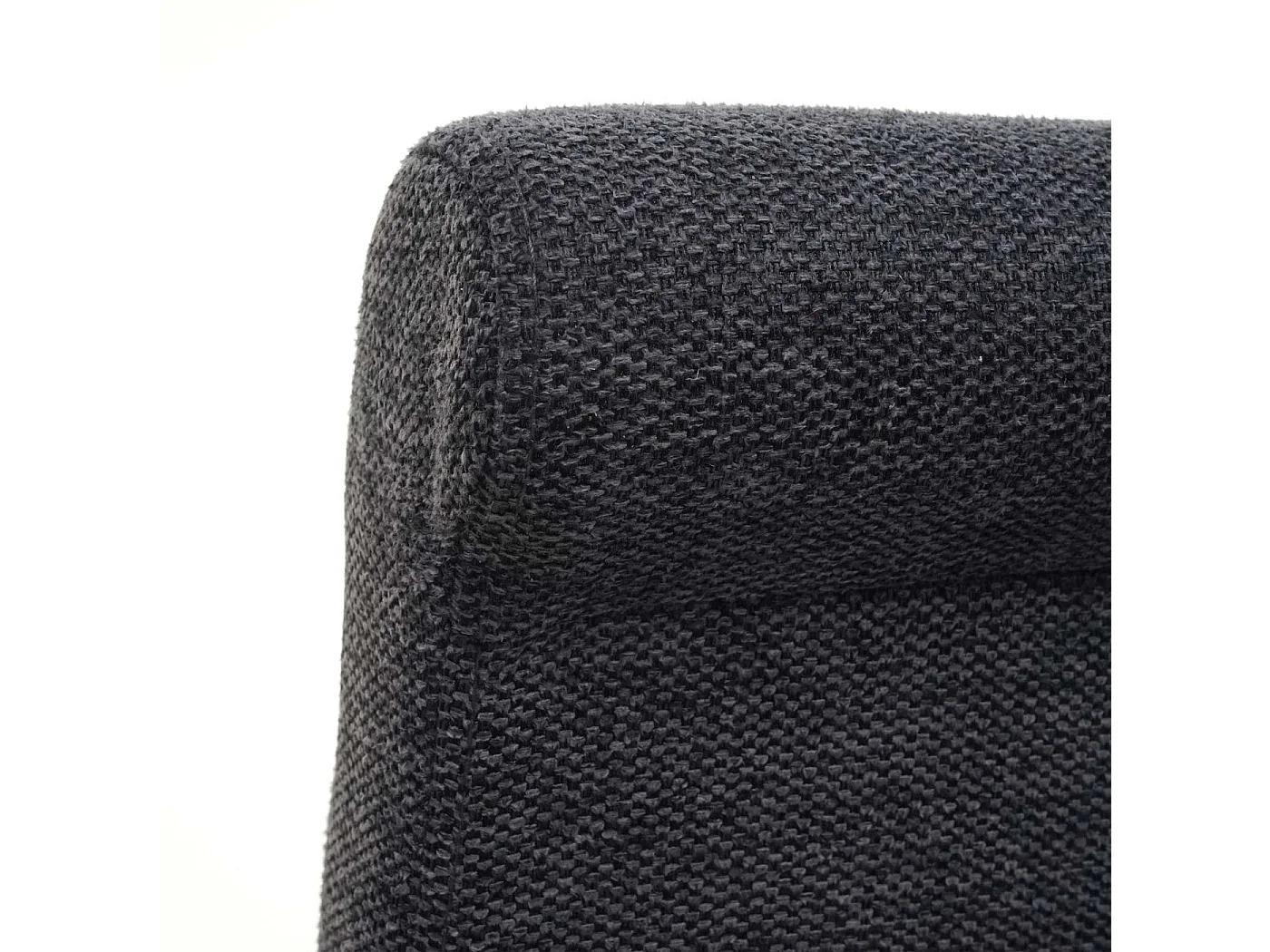 Tabouret de bar MCW-C33,  gris foncé, pieds clairs, tissu/textile