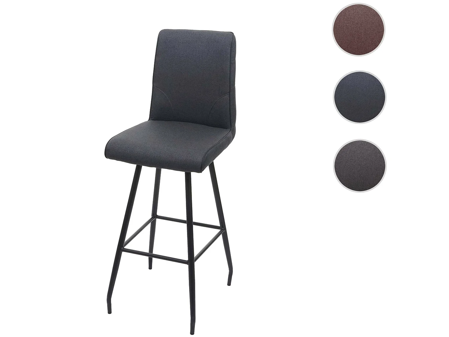 Barkruk MCW-H72,  donkergrijs