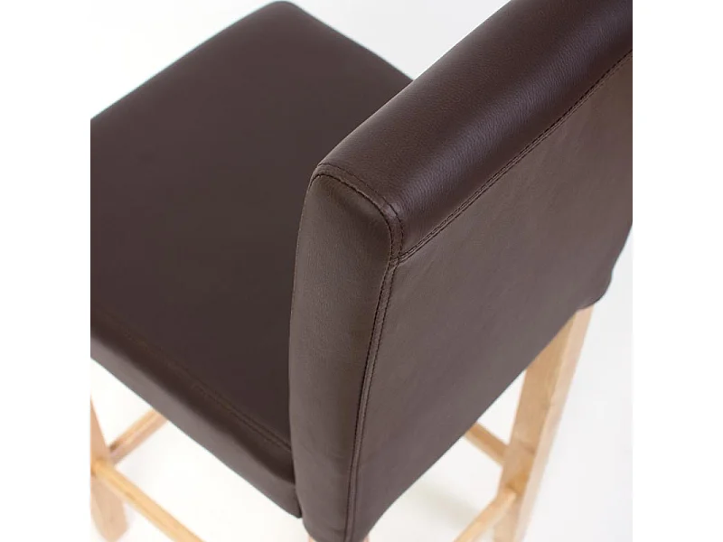 Stołek barowy Cesena (zestaw 2),  brązowy, jasne nóżki