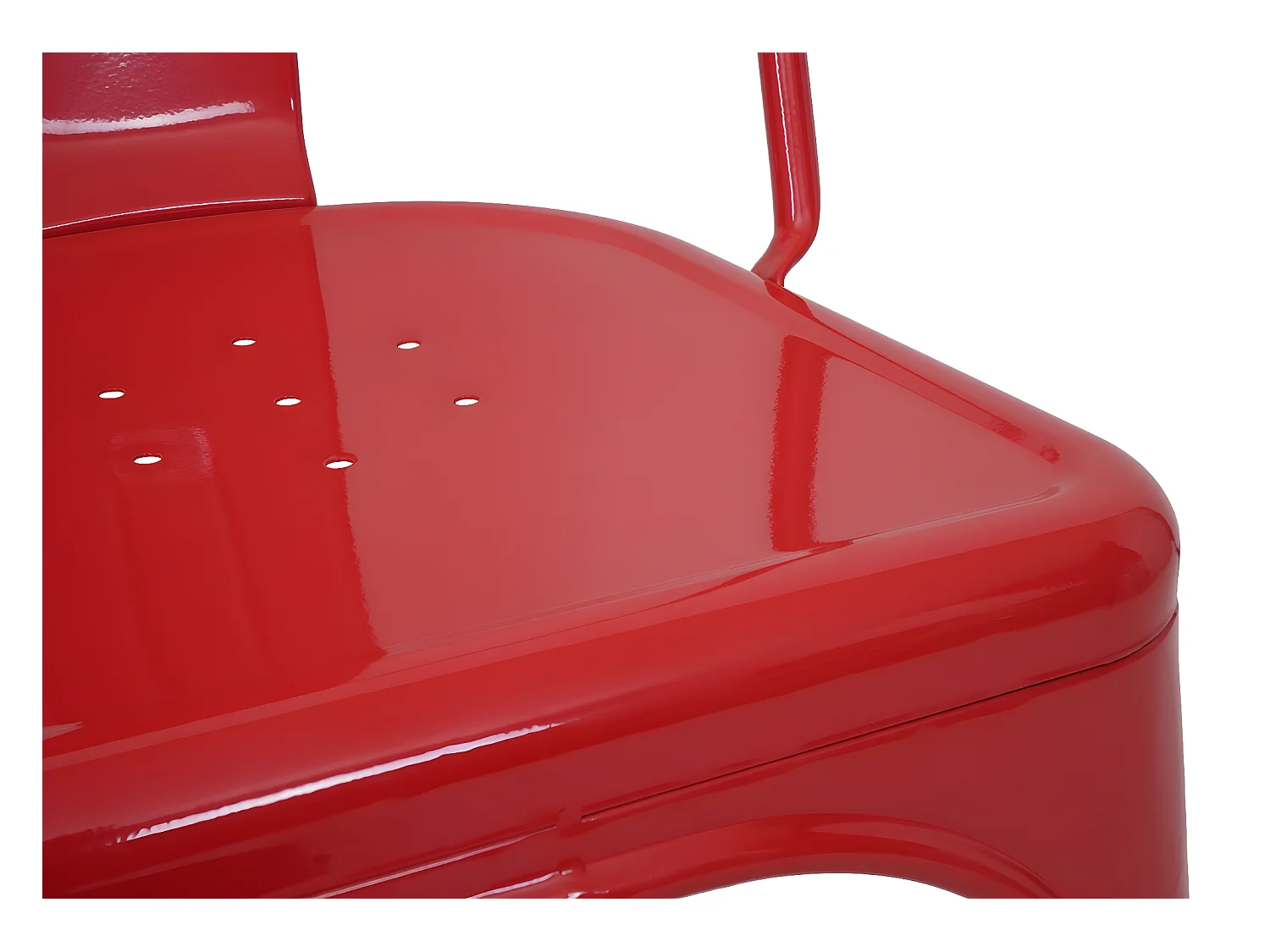 Tabouret de bar MCW-A73 Métal,  rouge