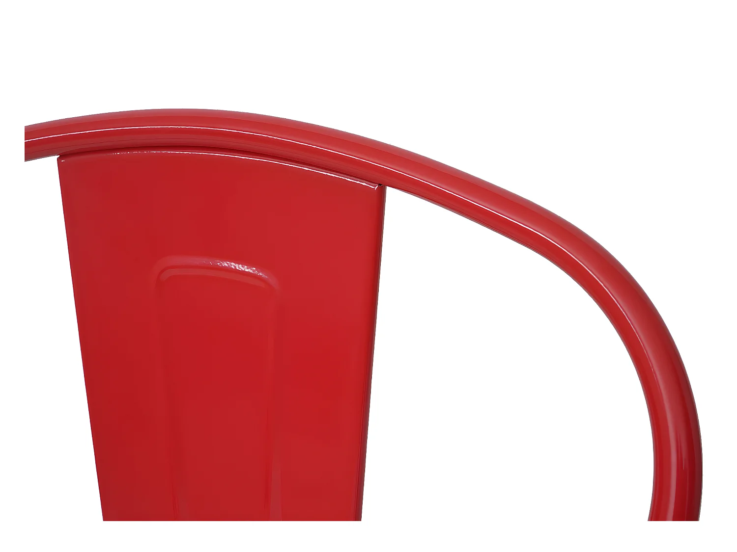 Tabouret de bar MCW-A73 Métal,  rouge