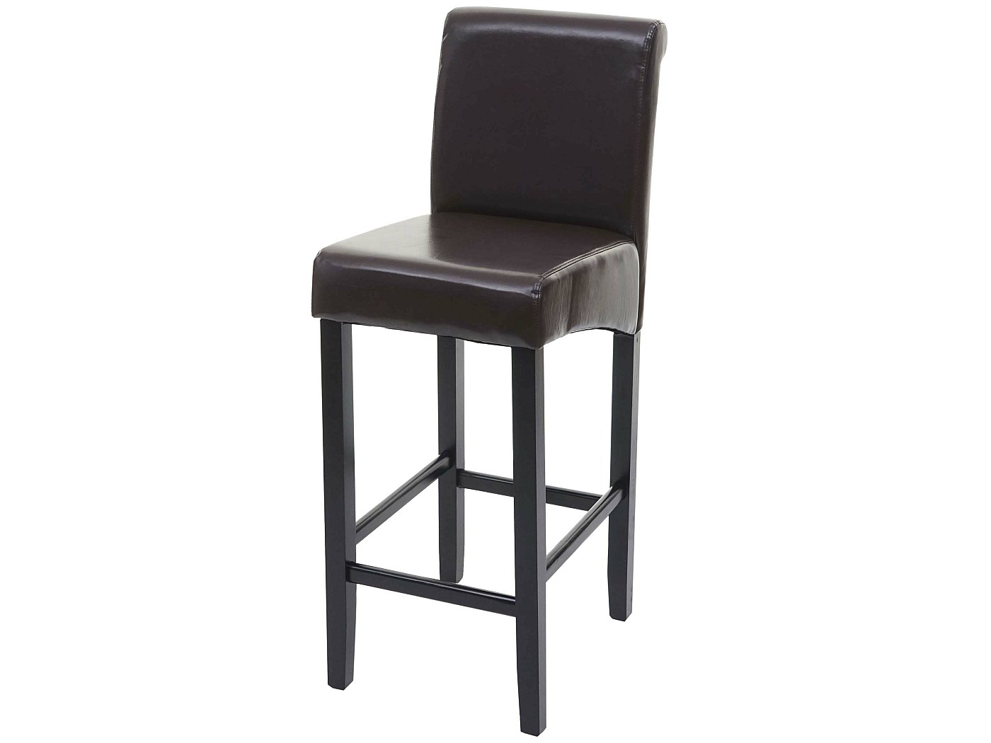 Sgabello Bar Vintage Ecopelle Marrone Greyson 42 x 51 x 92 cm