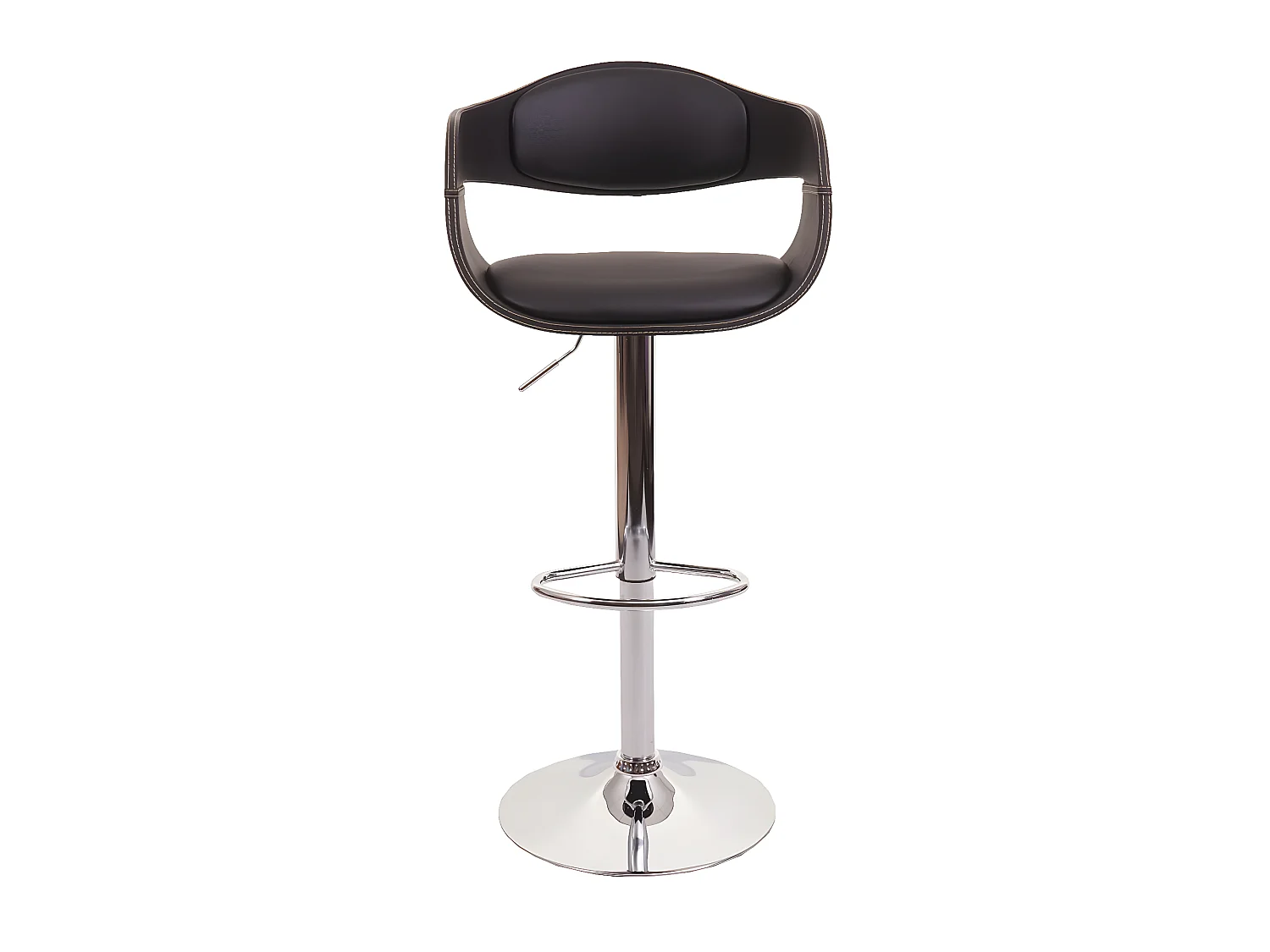 Tabouret de bar MCW-A47b,  noir