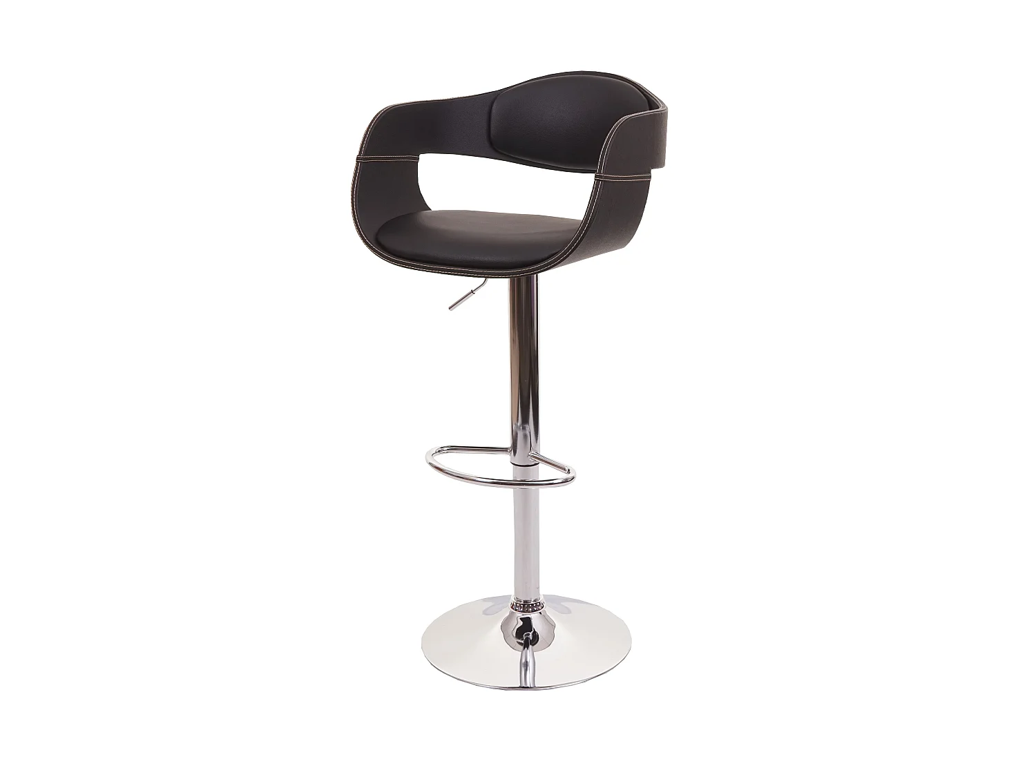 Taburete de bar MCW-A47b,  negro