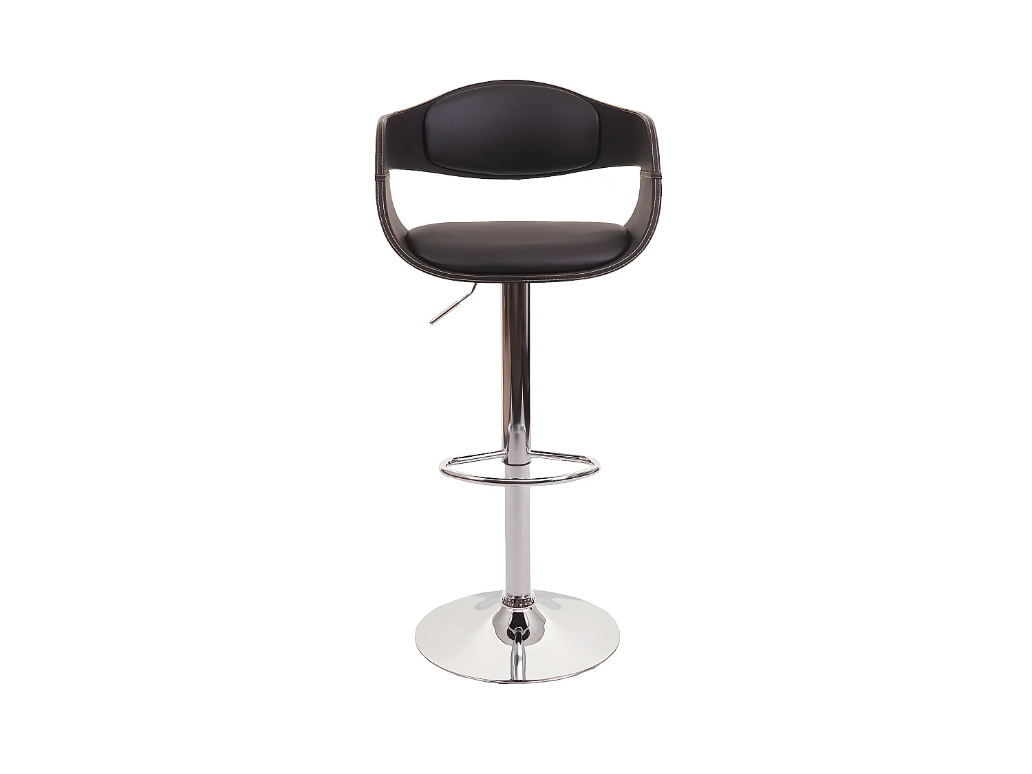 Tabouret de bar MCW-A47b,  noir
