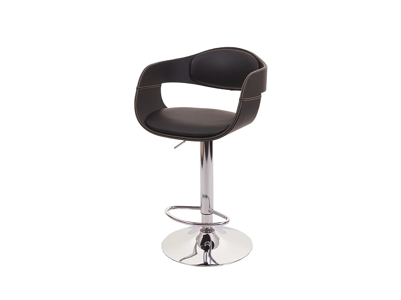 Tabouret de bar MCW-A47b,  noir