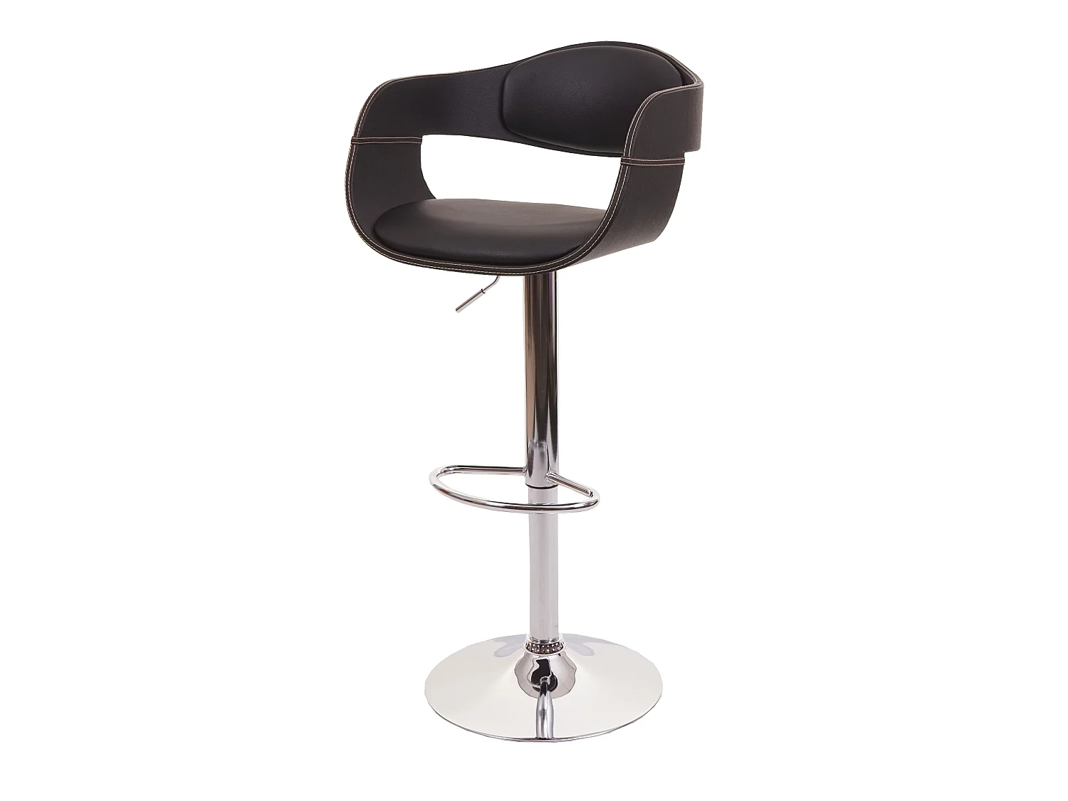 Tabouret de bar MCW-A47b,  noir