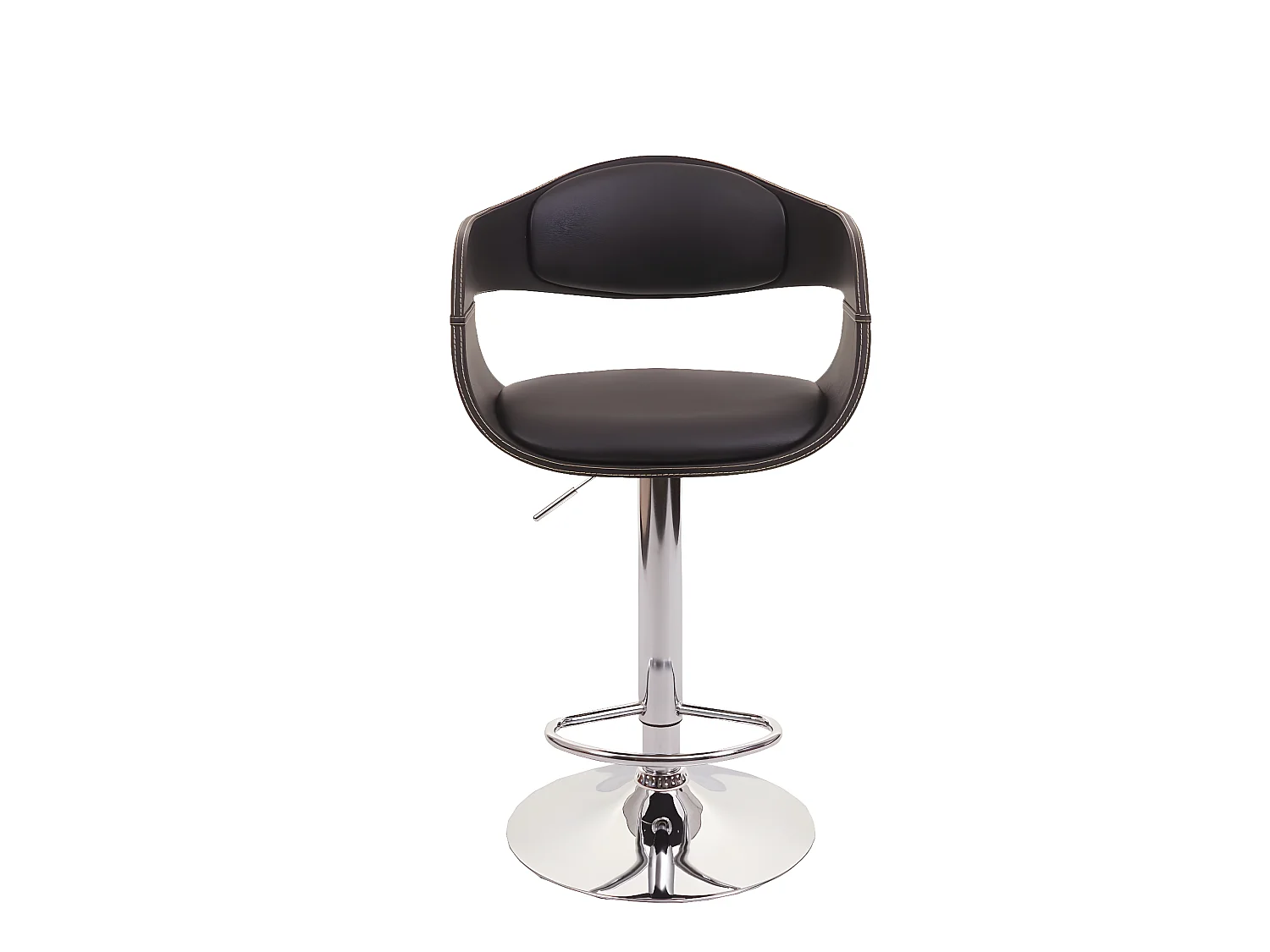 Tabouret de bar MCW-A47b,  noir