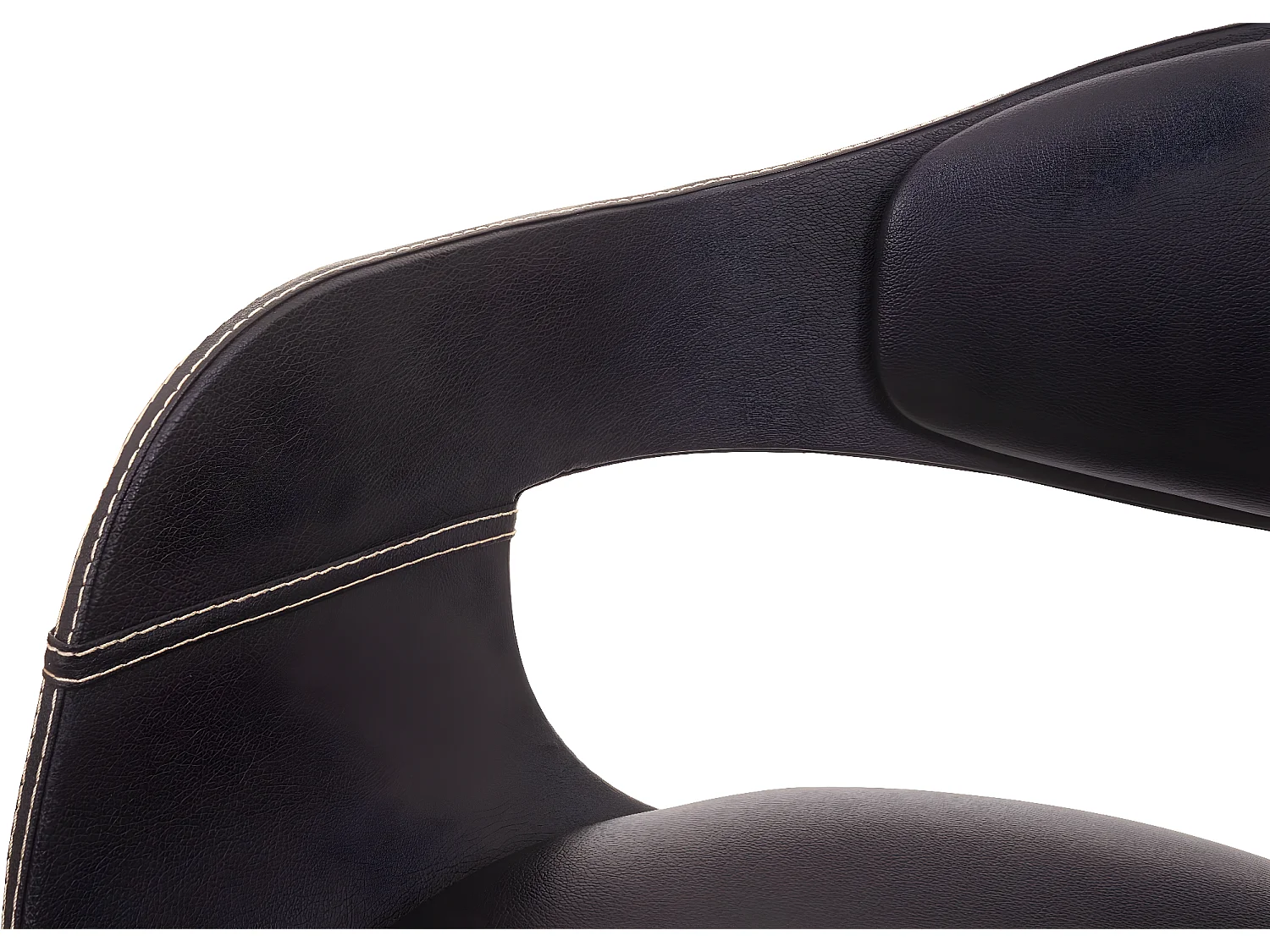 Tabouret de bar MCW-A47b,  noir