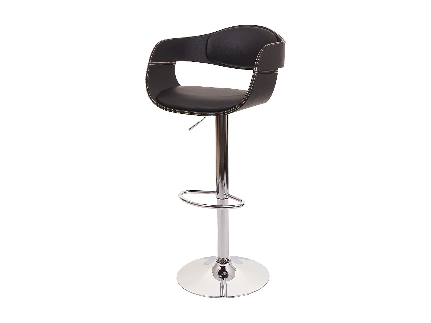 Stołek barowy MCW-A47b,  czarny