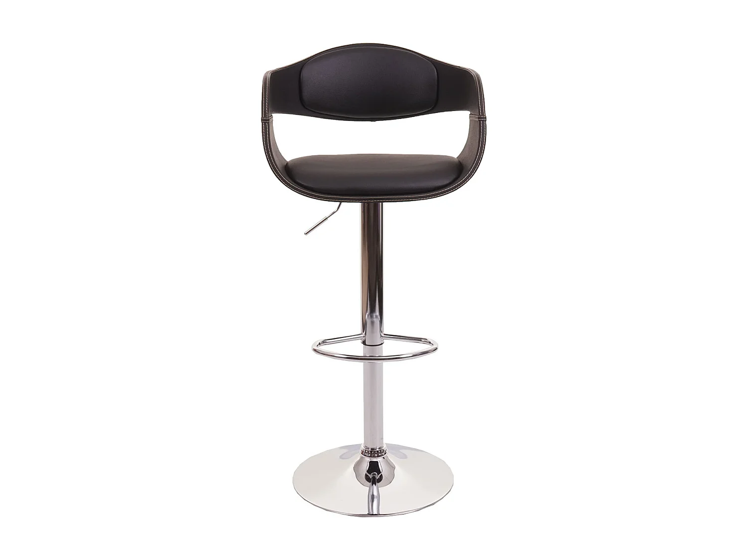 Stołek barowy MCW-A47b,  czarny