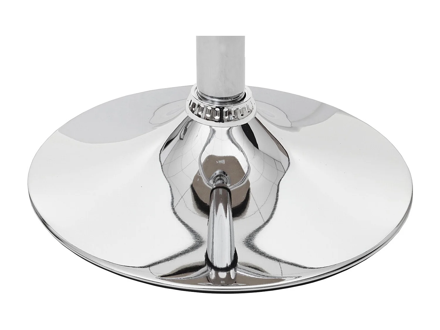 Taburete de bar Arklow,  aspecto nogal, imitación cuero negro