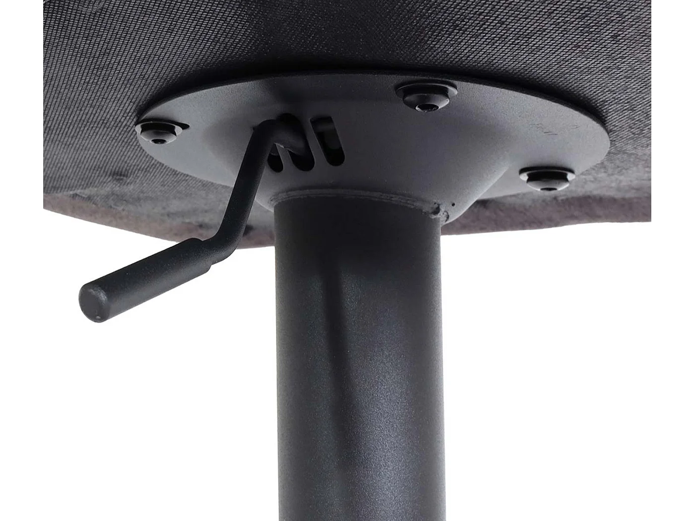 Stołki barowe MCW-M67 (zestaw 2 szt.),  ciemnoszary, czarna podstawa