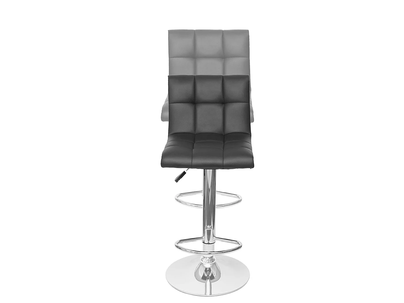 Tabouret de bar MCW-G87 (lot de 2),  velours pétrole, pied noir