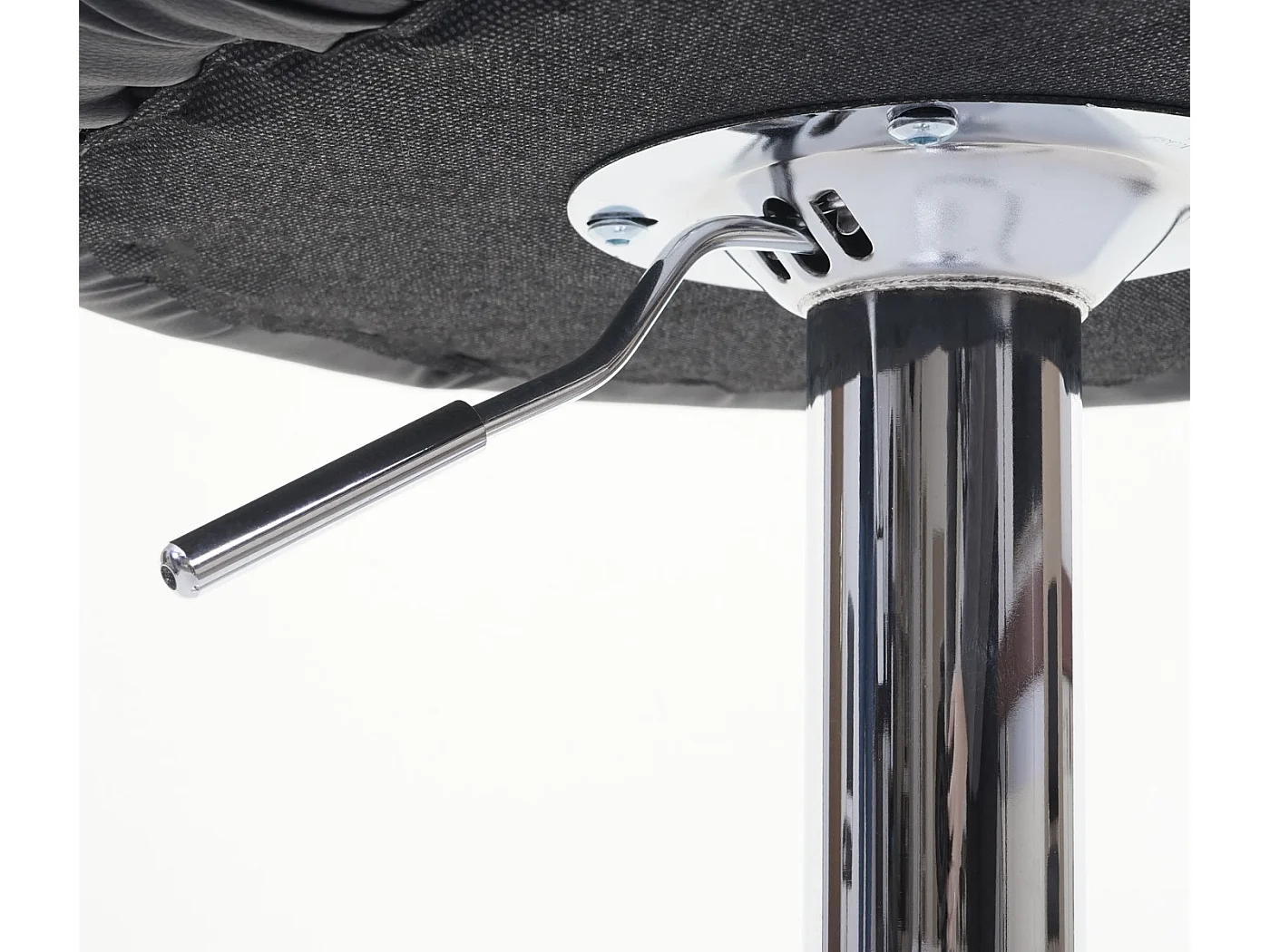 Tabouret de bar MCW-F16 (lot de 2),  taupe-noir