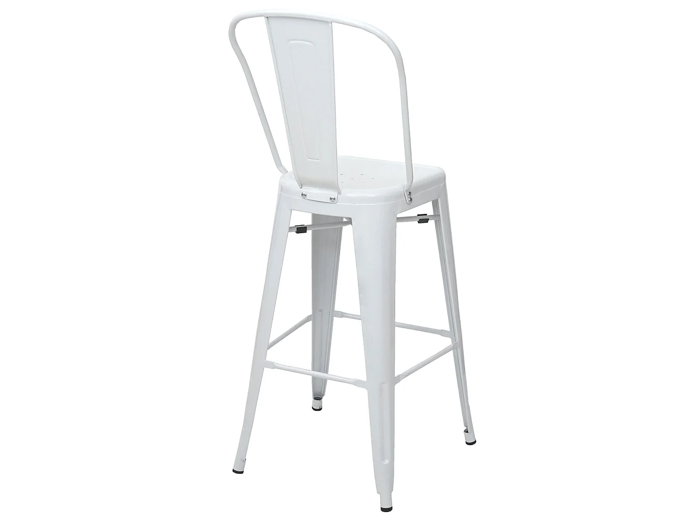 Barkruk MCW-A73 metaal (set van 4),  wit