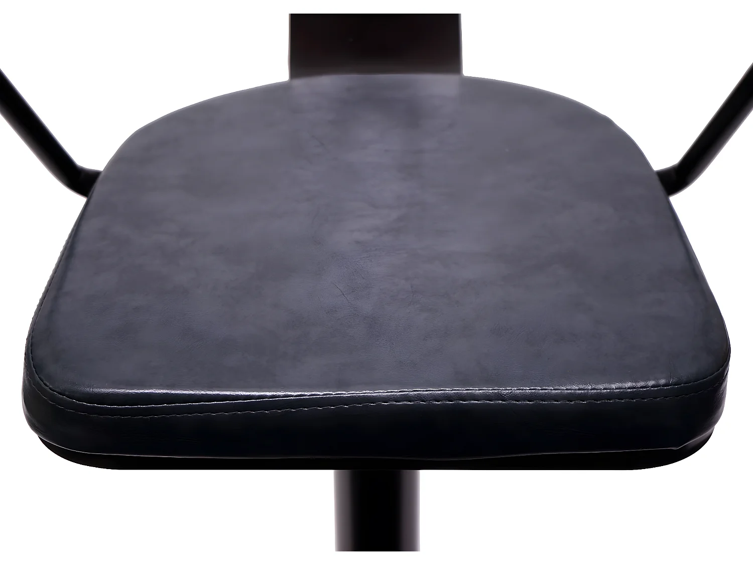 Tabouret de bar MCW-H10b (lot de 2),  vintage noir-gris