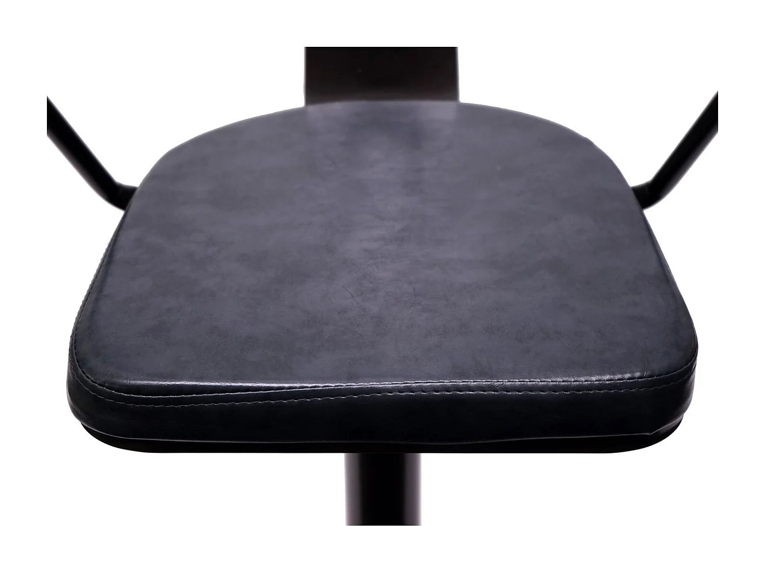 Barkruk MCW-H10b (set van 2),  vintage zwart-grijs