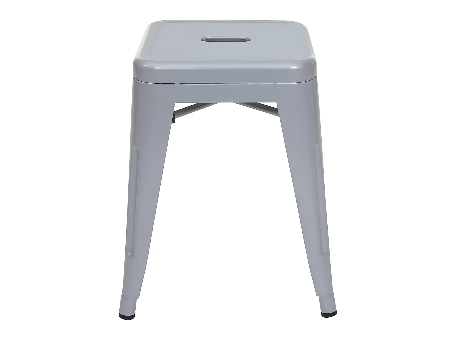 6x Tabouret MCW-A73 Métal,  gris